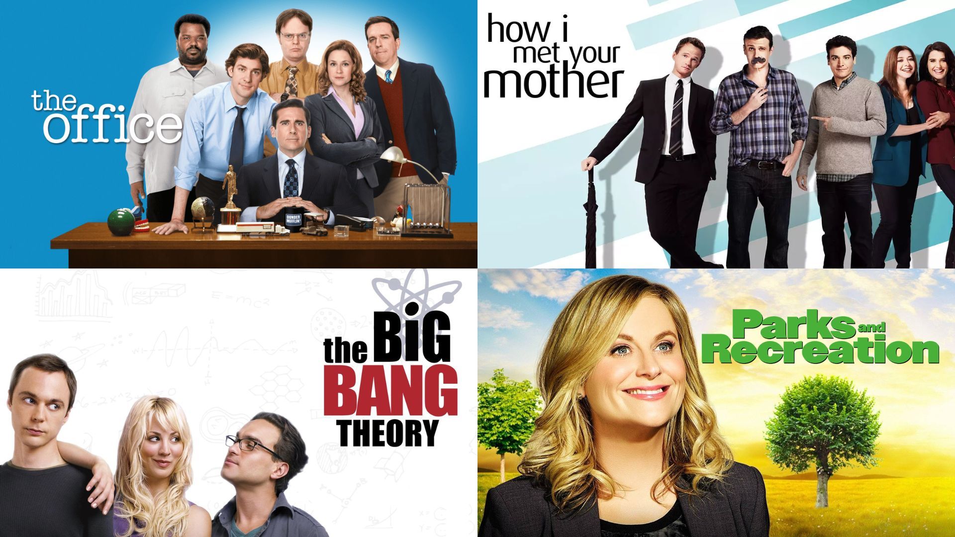 Best 2000s sitcoms | Images via Prime Video, Hulu &amp; Peacock