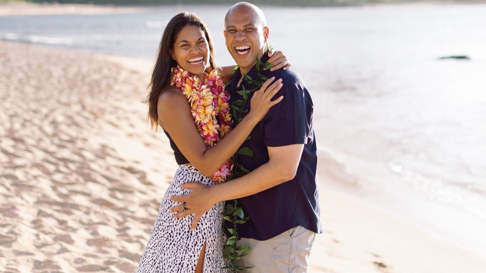 Cory Booker and Alexis Lewis married (Image via Instagram)