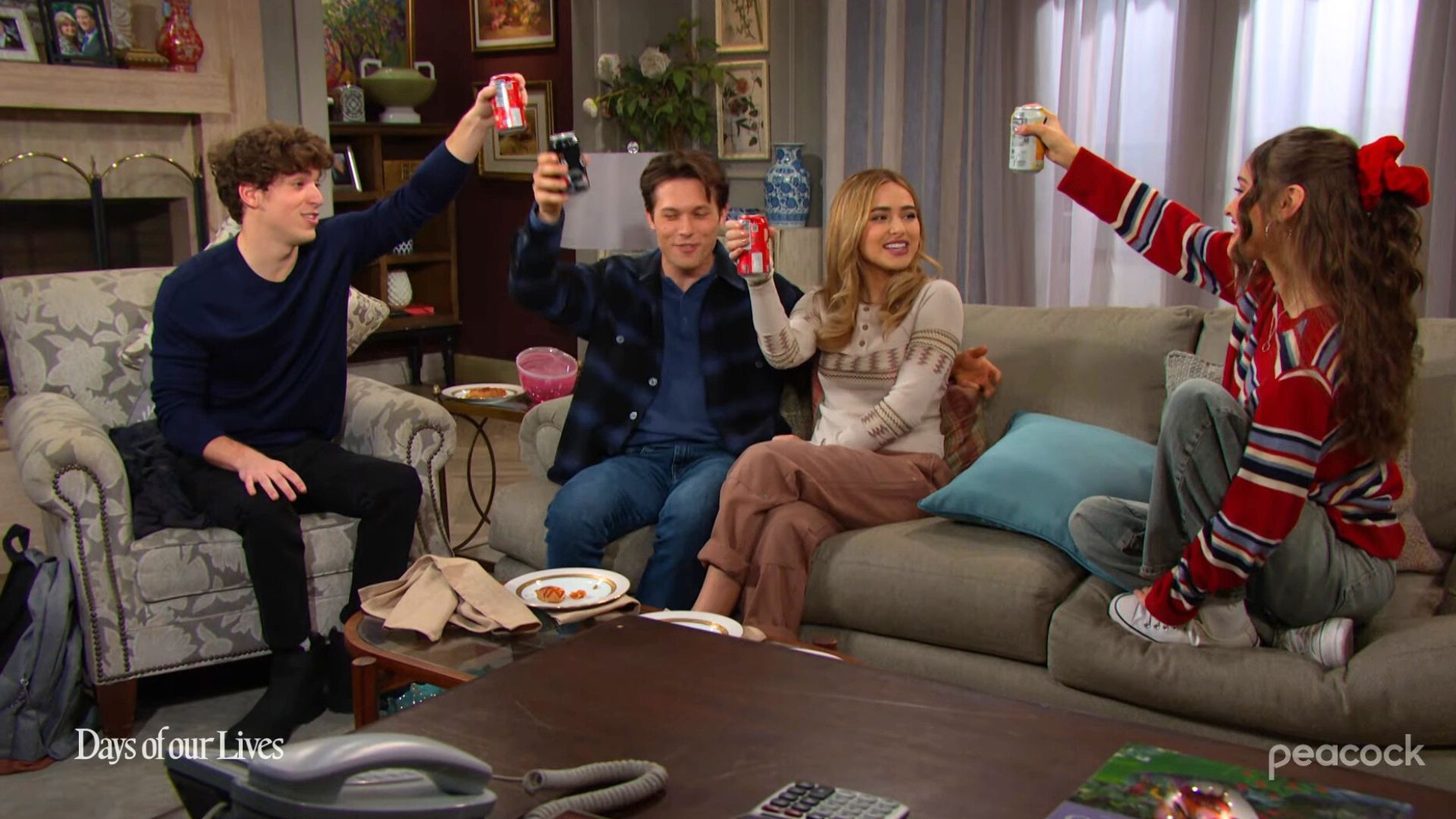 The college crowd has their own celebration | Image: Peacock