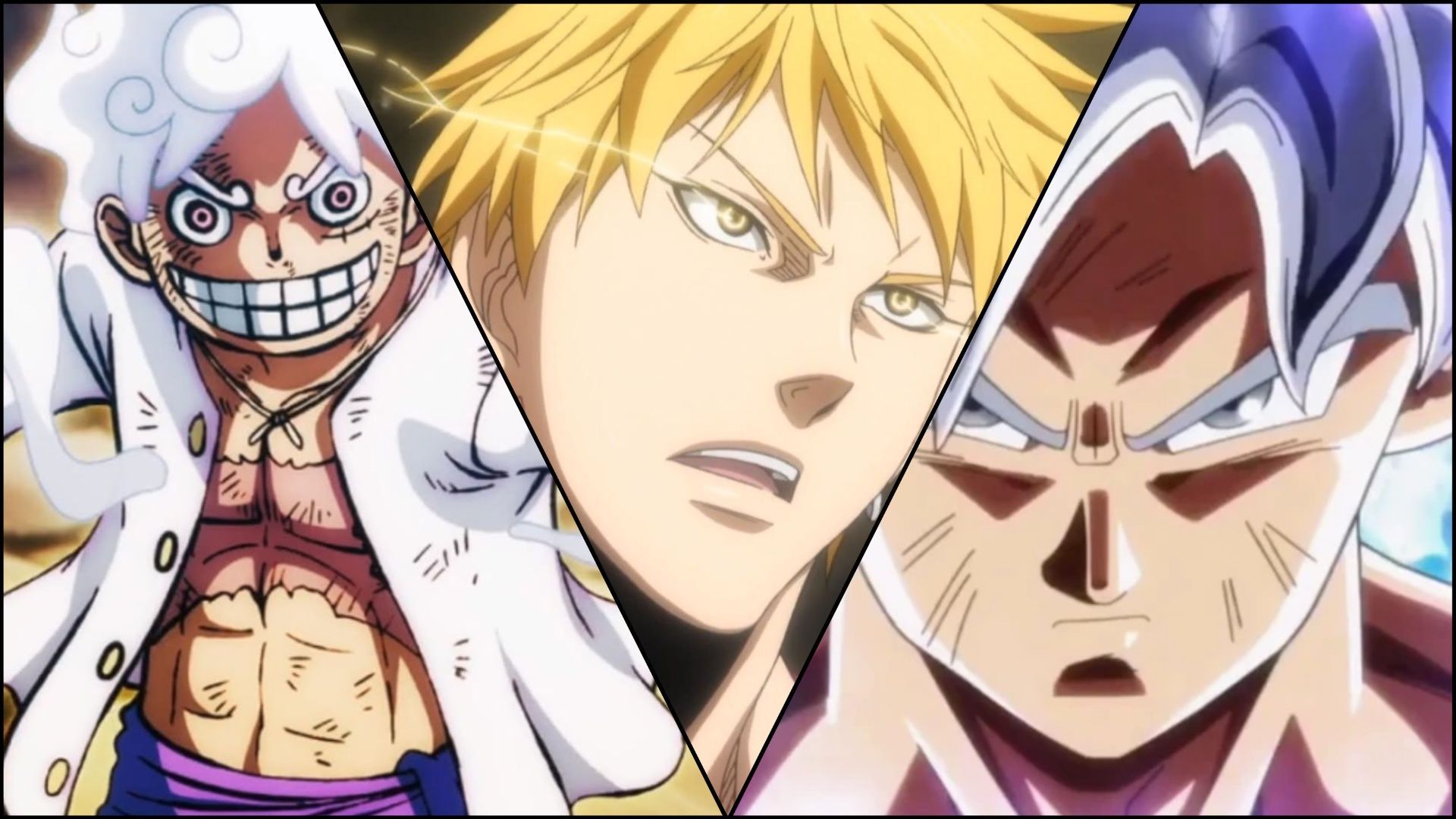 Luffy, Kise, and Goku