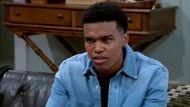 Tyrell was bummed when he found out that Jessica – who he's been dating for approximately five minutes – might be going to a different college on Beyond the Gates | Image: CBS