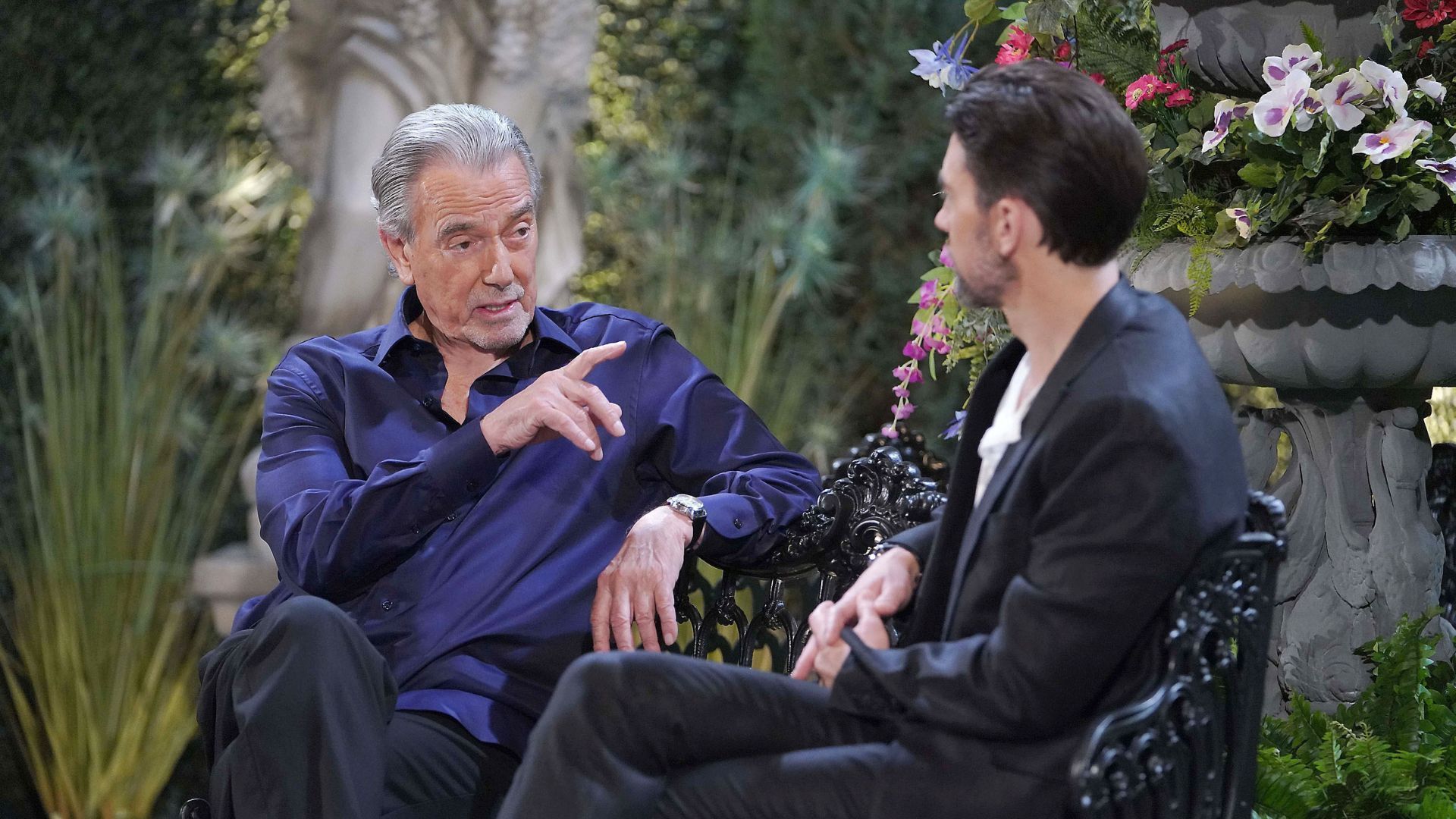 Victor Newman (Eric Braeden) has Cane Ashby&#039;s (Billy Flynn) number on The Young and the Restless | Image: JPI