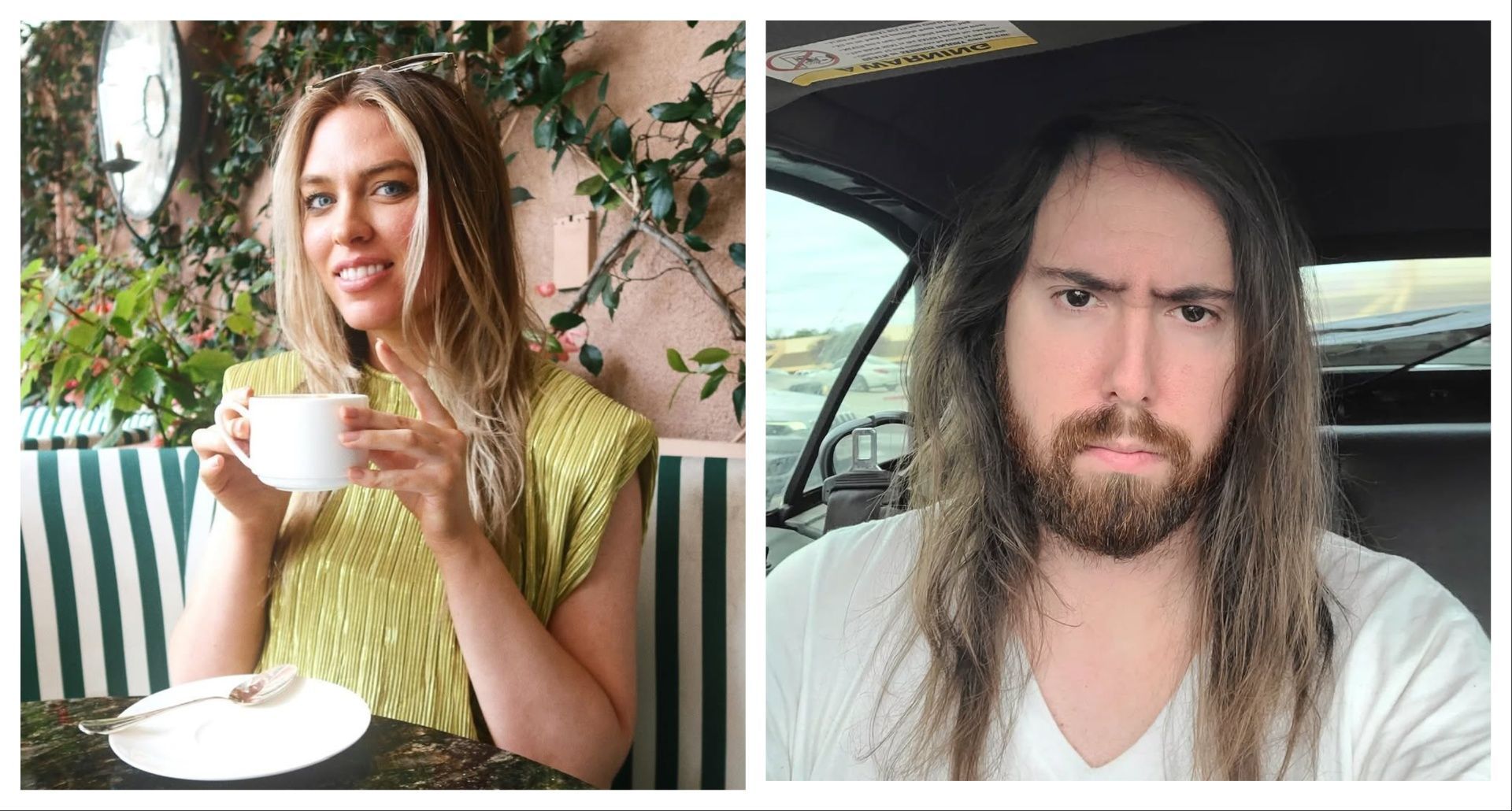 Asmongold takes a shot at QTCinderella for her Streamer Awards. (Image via Instagram/ @Asmongold, @QTCinderella)