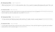 Comments obtained from theqoo