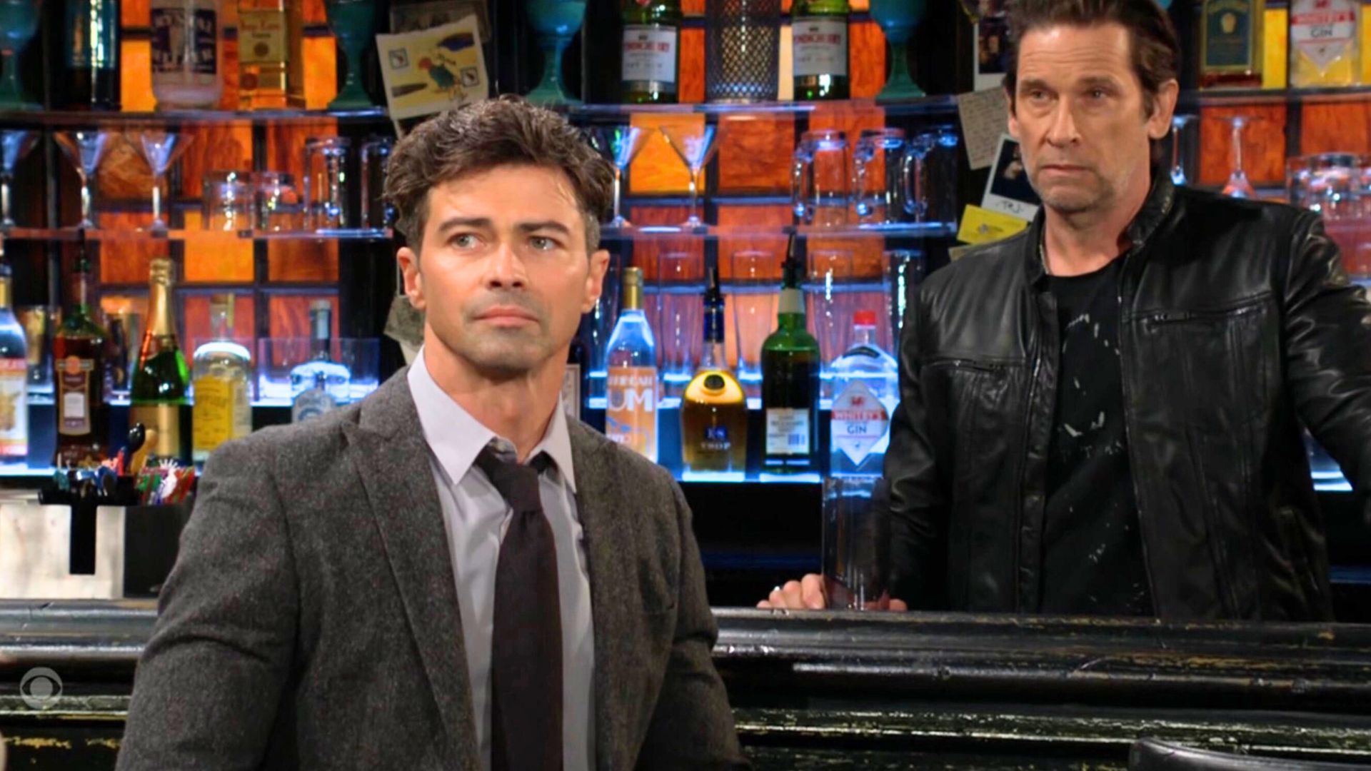 Mitch and Detective Burrow on The Young and the Restless | Image: CBS