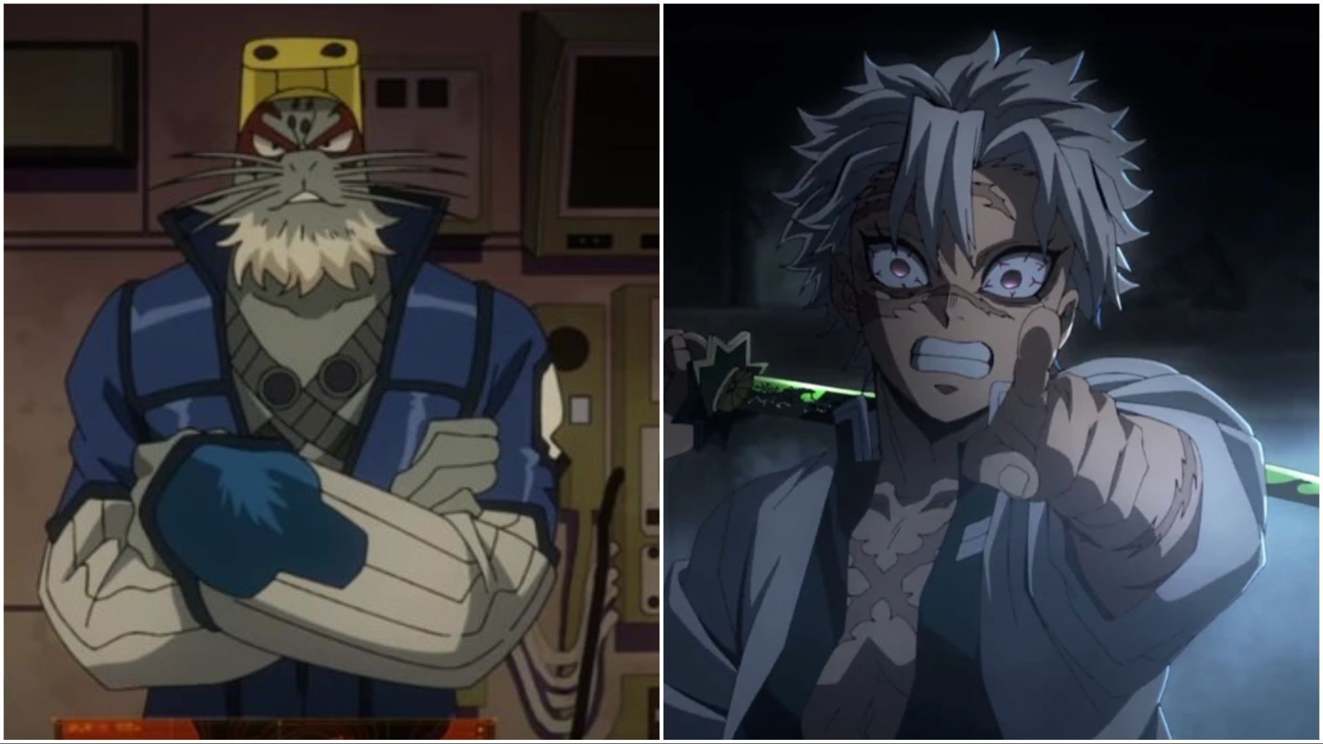 Selkie and Sanemi (Image Credit: Studio Bones and Ufotable)