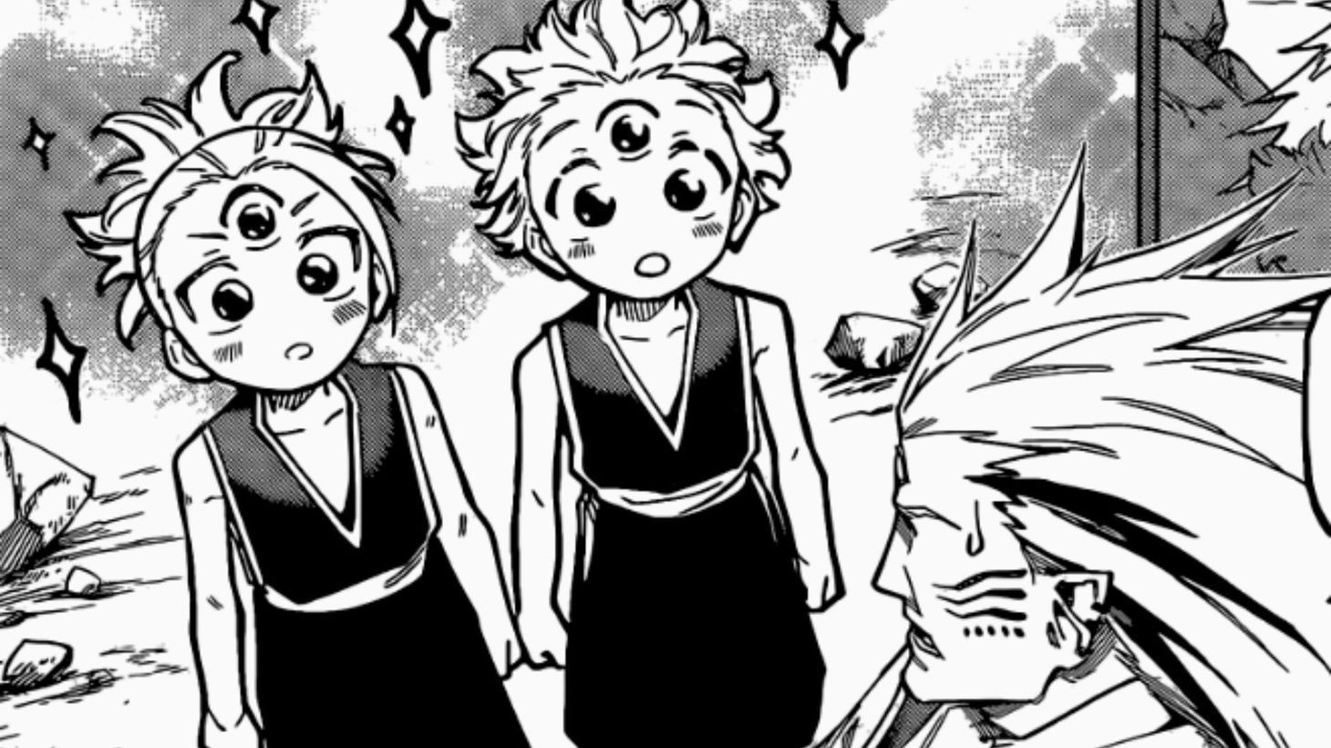 Maru and Cross as kids with Dura (Image credit: Shueisha)