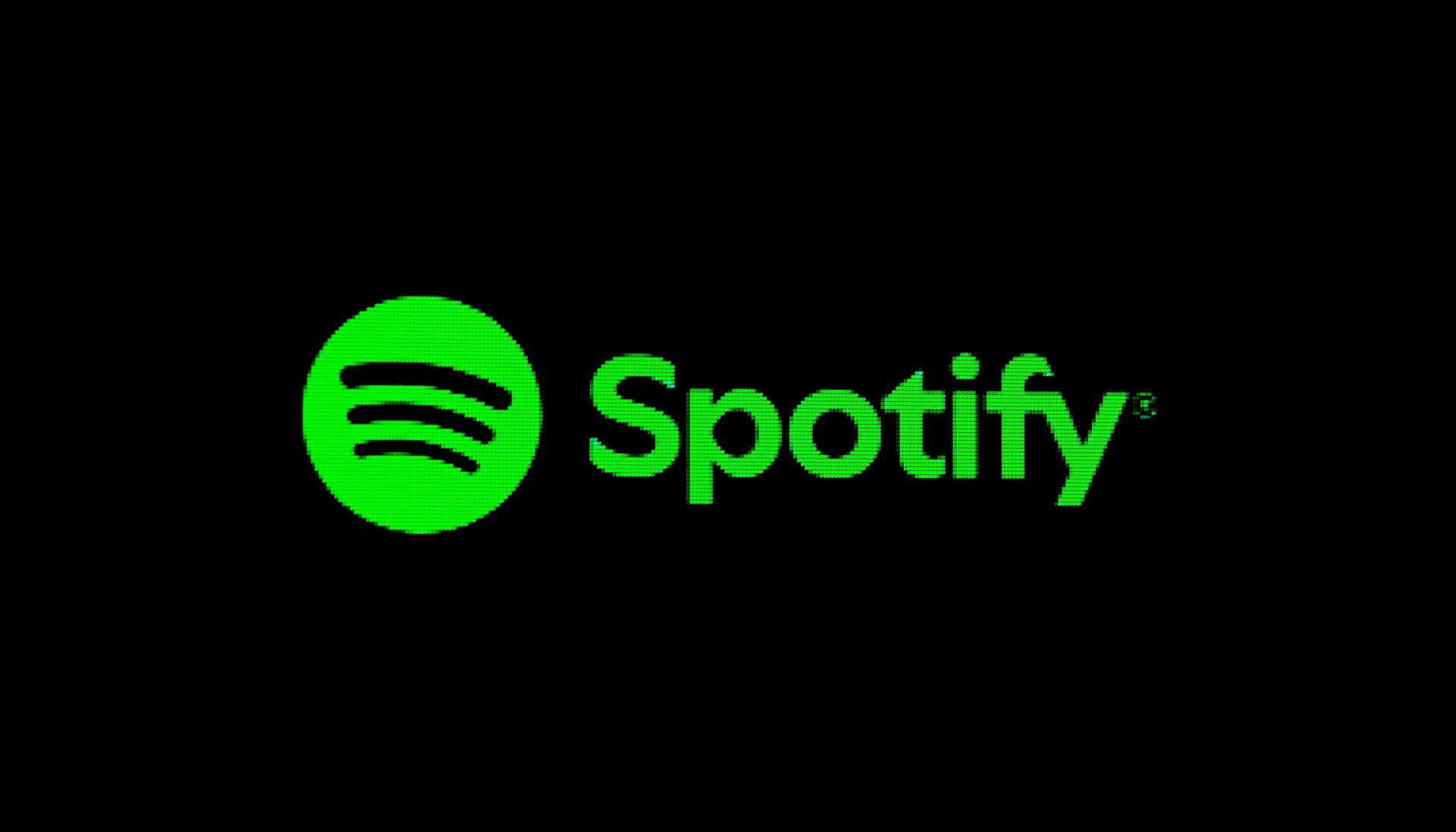 Spotify Logo on Screen, - Source: Getty