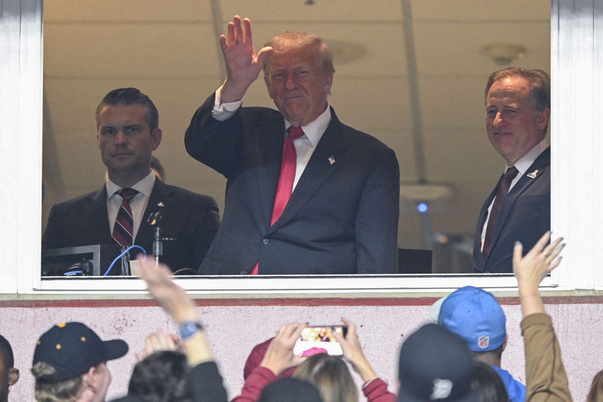 President Trump Watches Washington Commanders Game At Northwest Stadium - Source: Getty