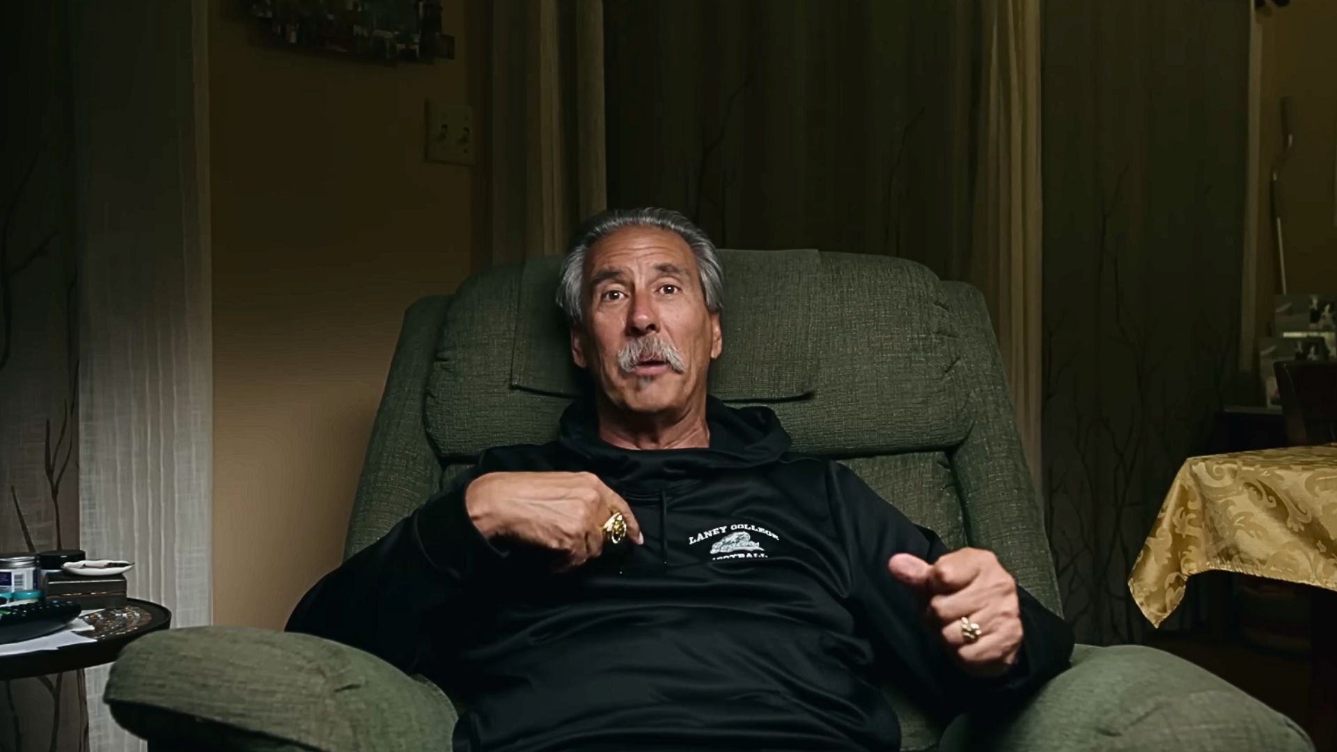 Netflix Last Chance U: Legendary football coach John Beam shot on campus (Image via Netflix)