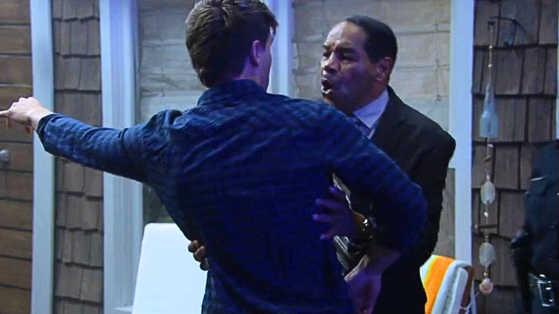 Detective Baker stops Will from going after Luna on The Bold and the Beautiful | Image: CBS
