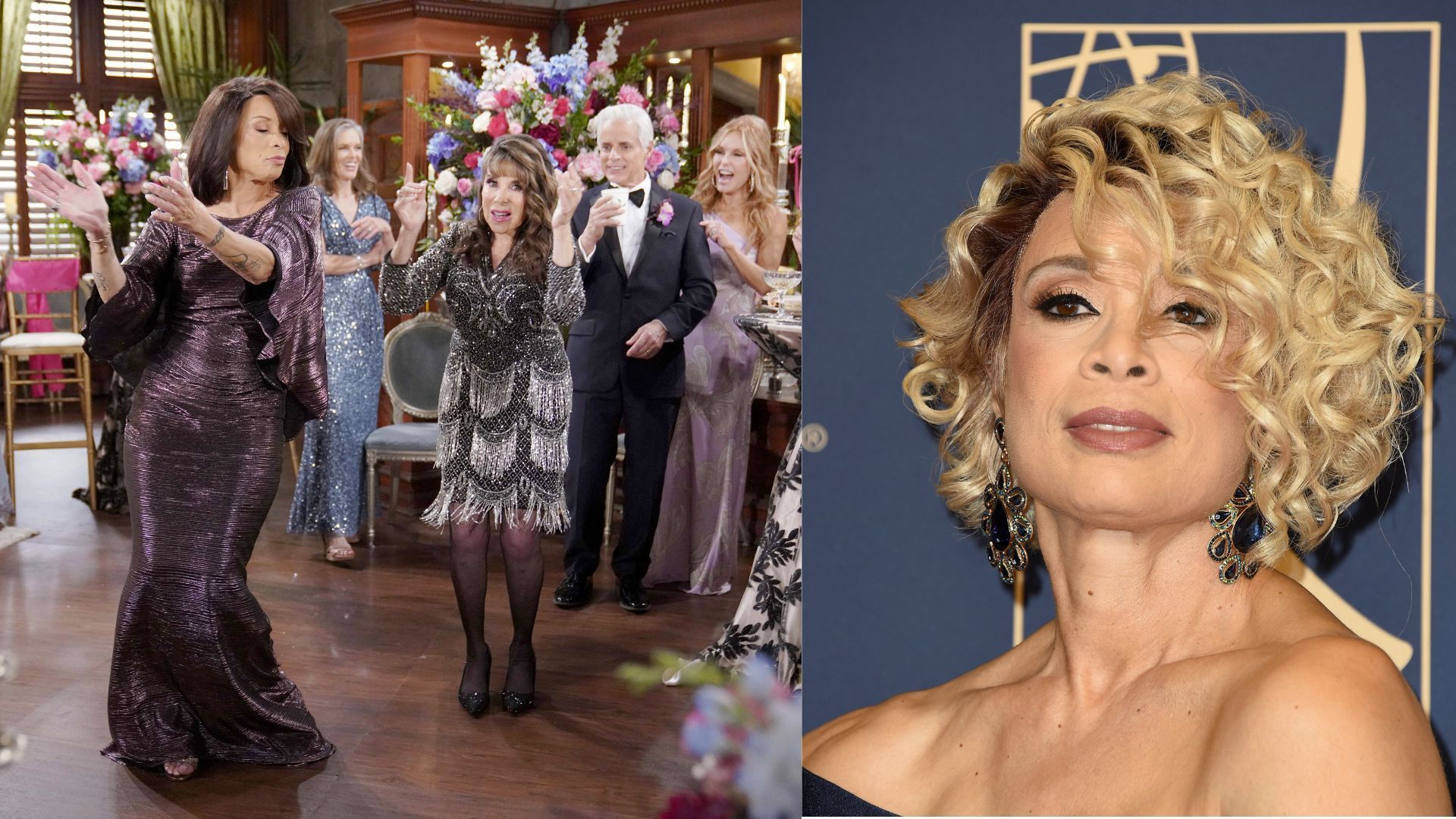 Valerie Pettiford (Amy) and Kate Linder (Esther) danced at Cricket and Danny