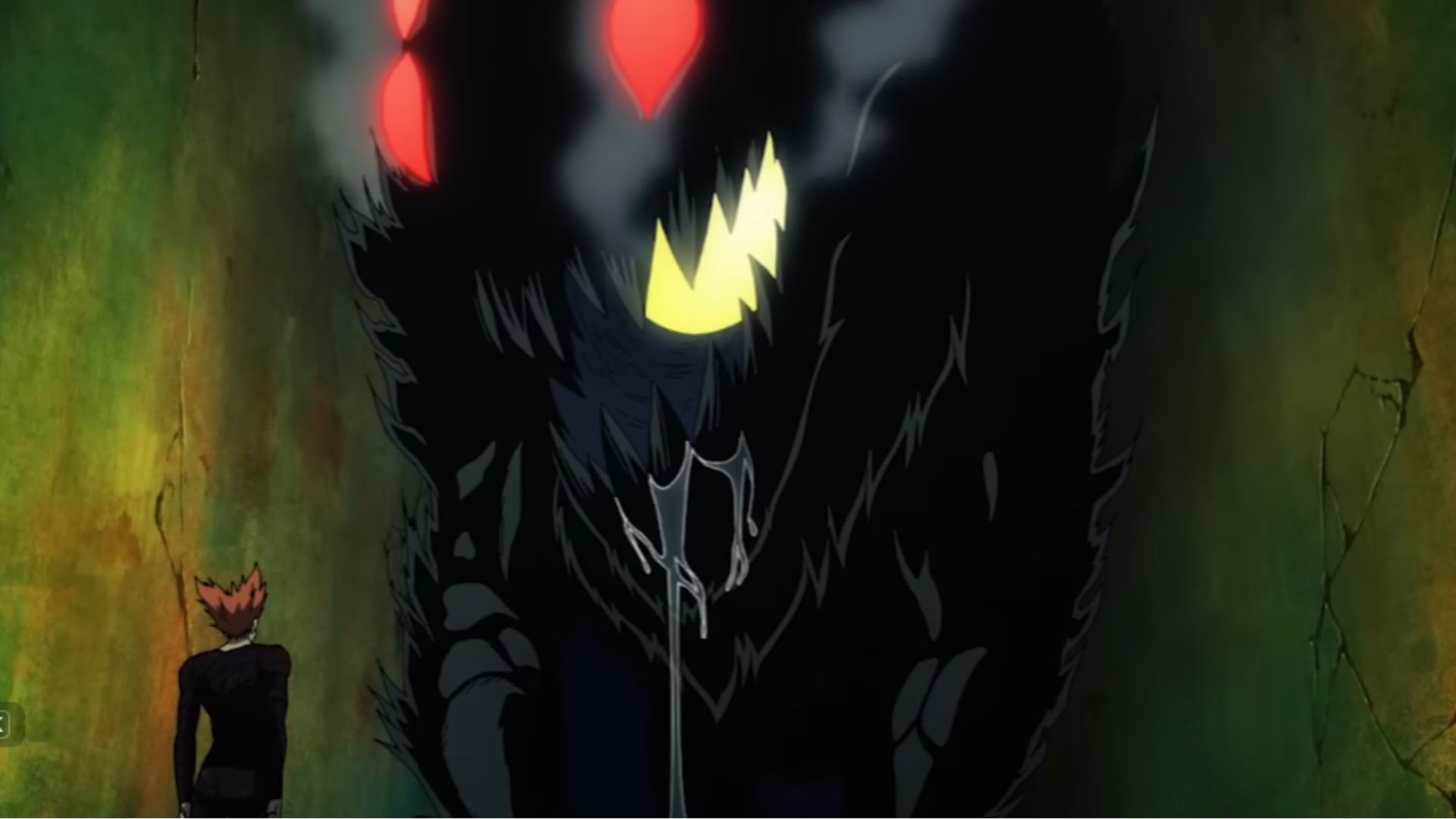 Garou facing Overgrown Rover (Image Source: J.C. Staff)