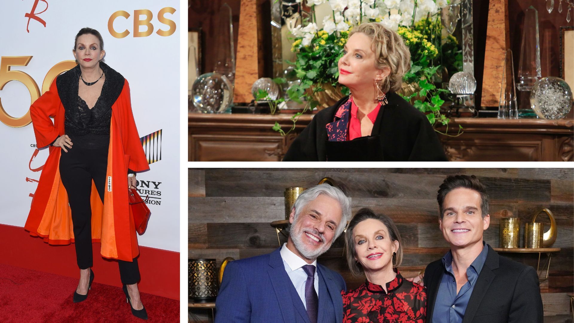 Judith Chapman (Gloria), Christian LeBlanc (Michael), and Greg Rikaart (Kevin) on The Young and the Restless | Image: JPI