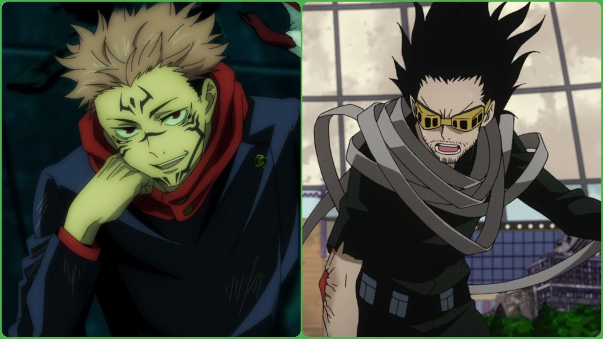 Sukuna and Eraser Head (Image Credit: MAPPA and Studio Bones)