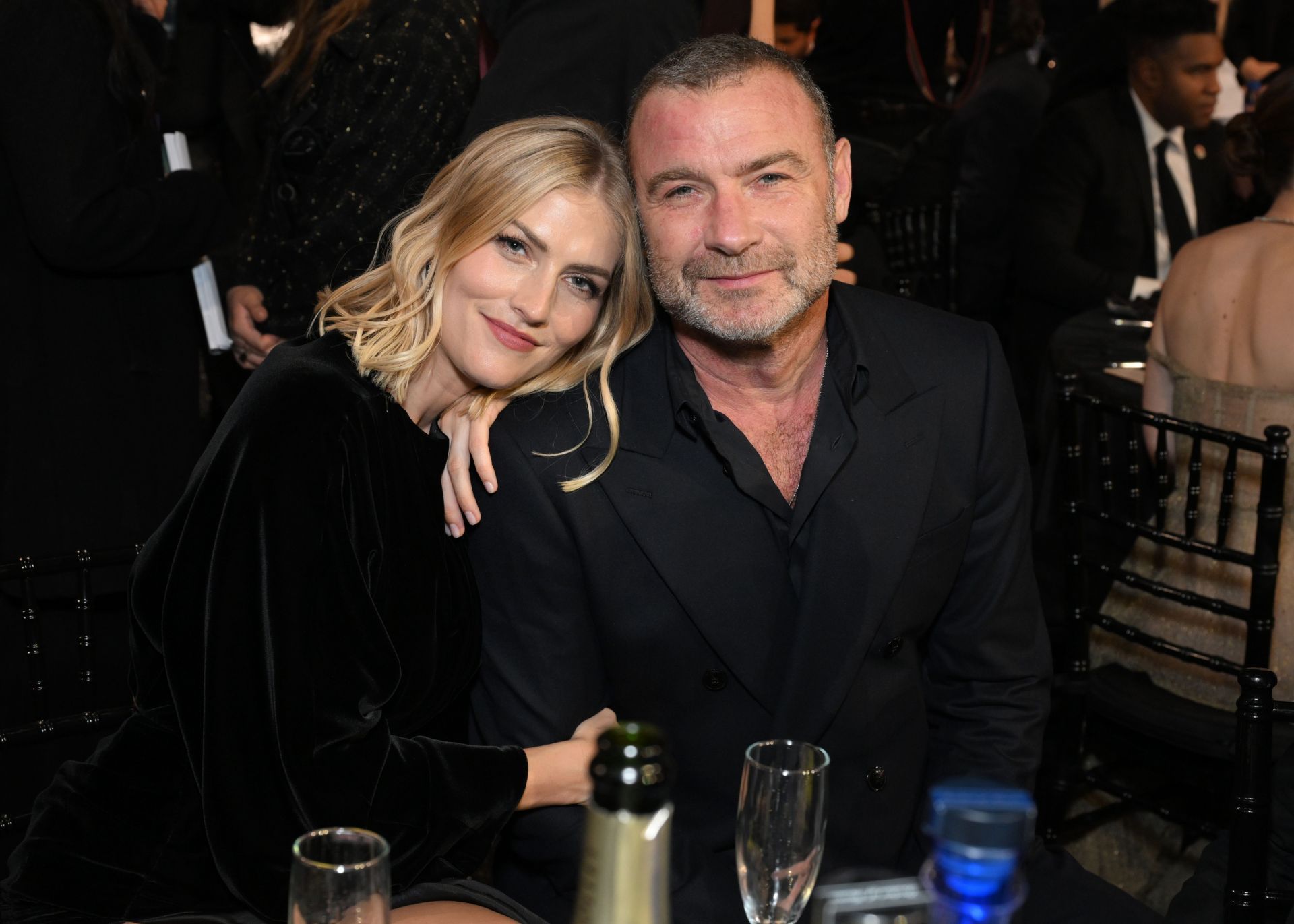 Liev Schreiber and Taylor Neisen at 30th Annual Critics Choice Awards - Show - Source: Getty