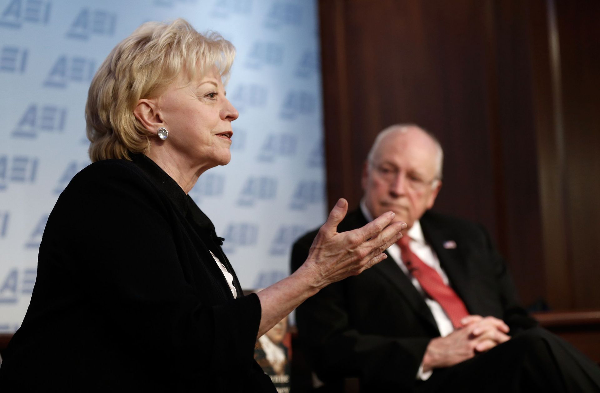 Dick And Lynne Cheney Participate In Book Discussion In Washington - Source: Getty