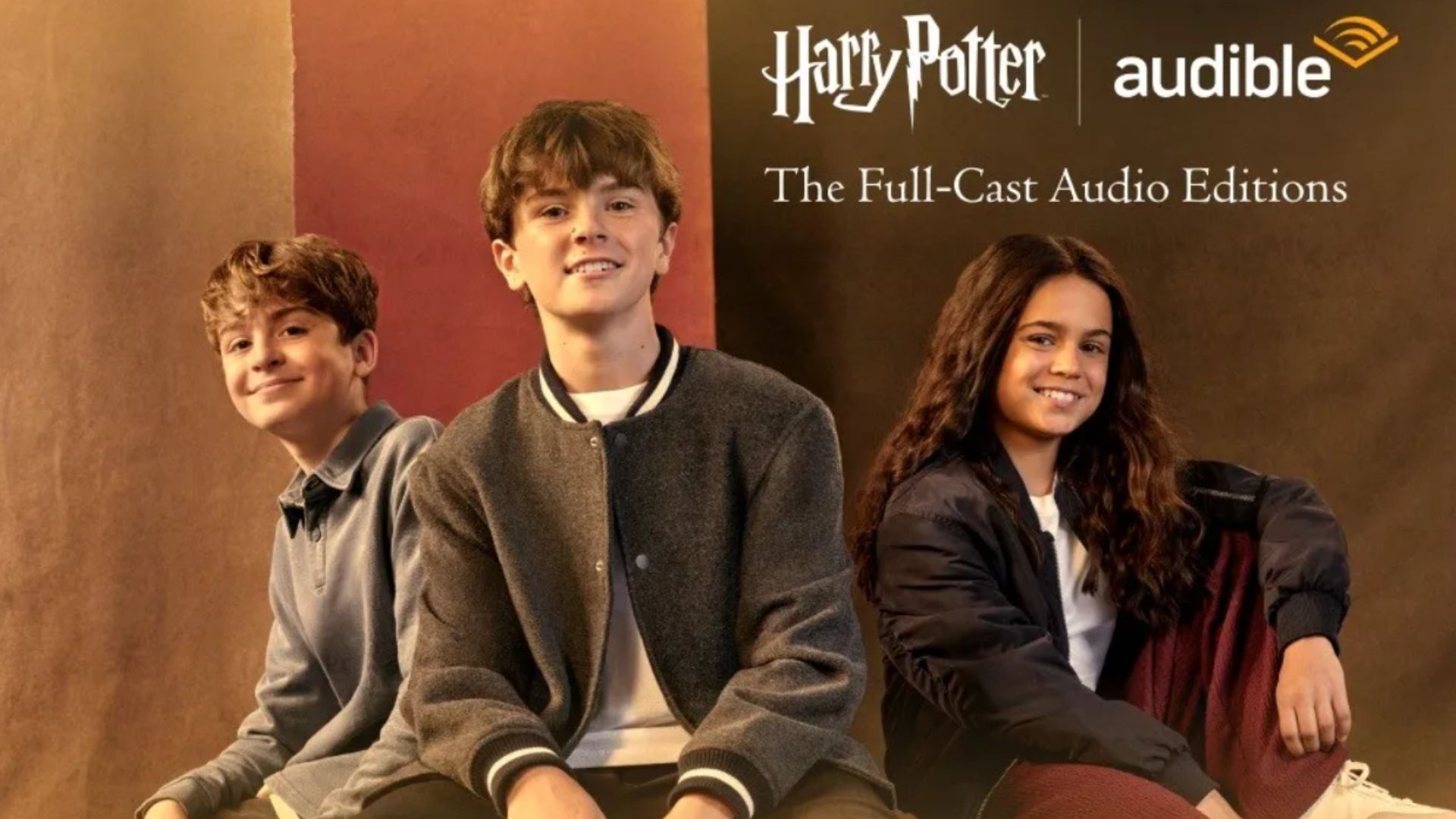 Frankie Treadaway, Max Lester, and Arabella Stanton (Image via Audible)