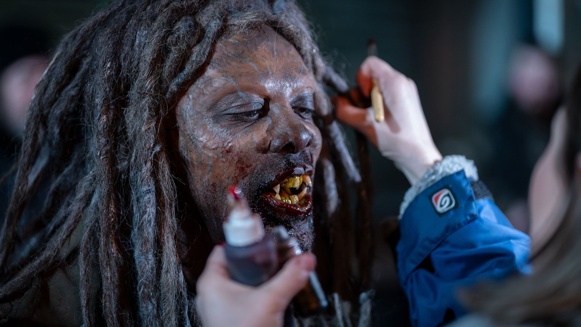 A BTS still from Talamasca: The Secret Order (Image Via: X/@@AMCsAnneRice)