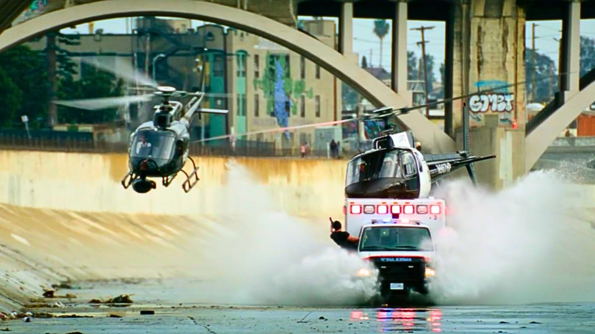 Jake Gyllenhaal in Ambulance (Image via Universal Pictures)