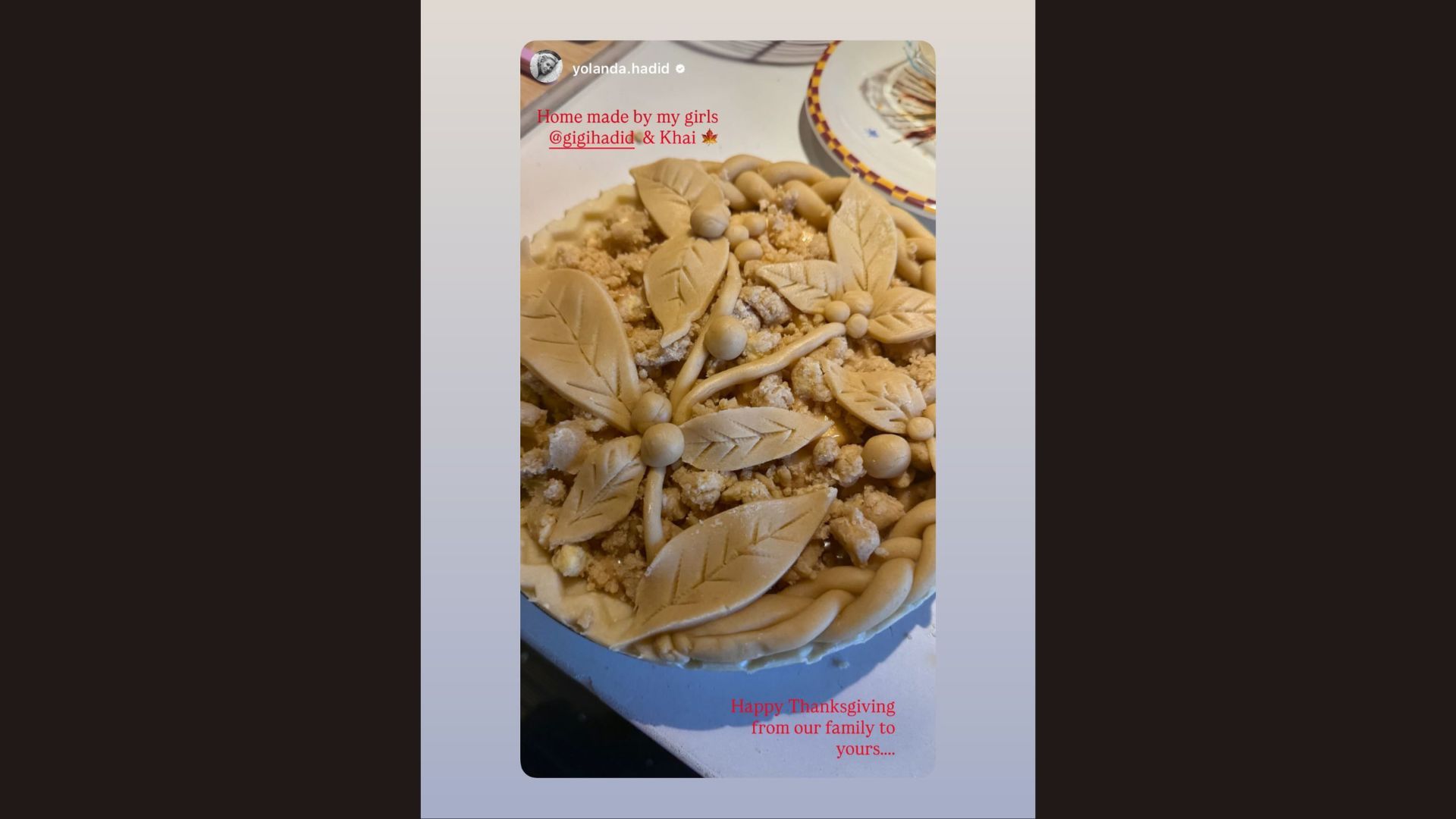 Gigi Hadid celebrates with her family (Image via Instagram/gigihadid)