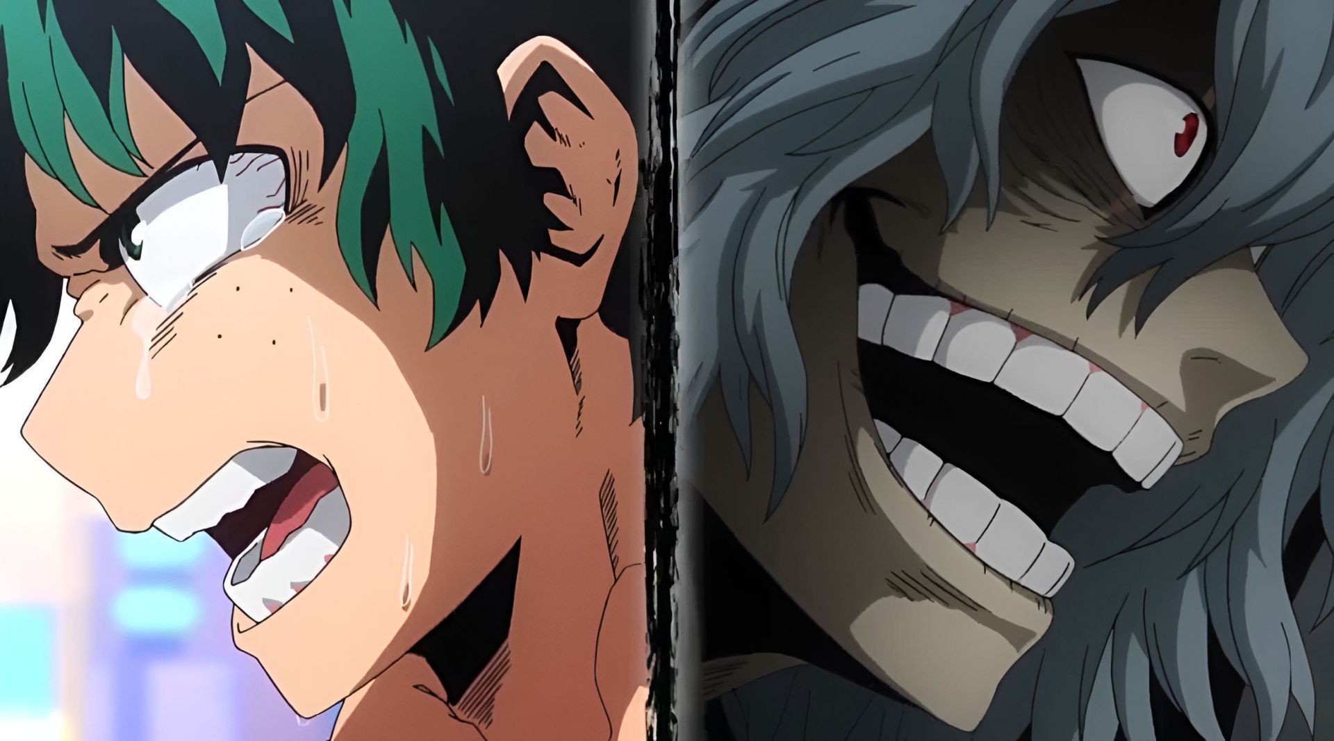 Midoriya and Shigaraki as seen in My Hero Academia (Image credit: Studio Bones)