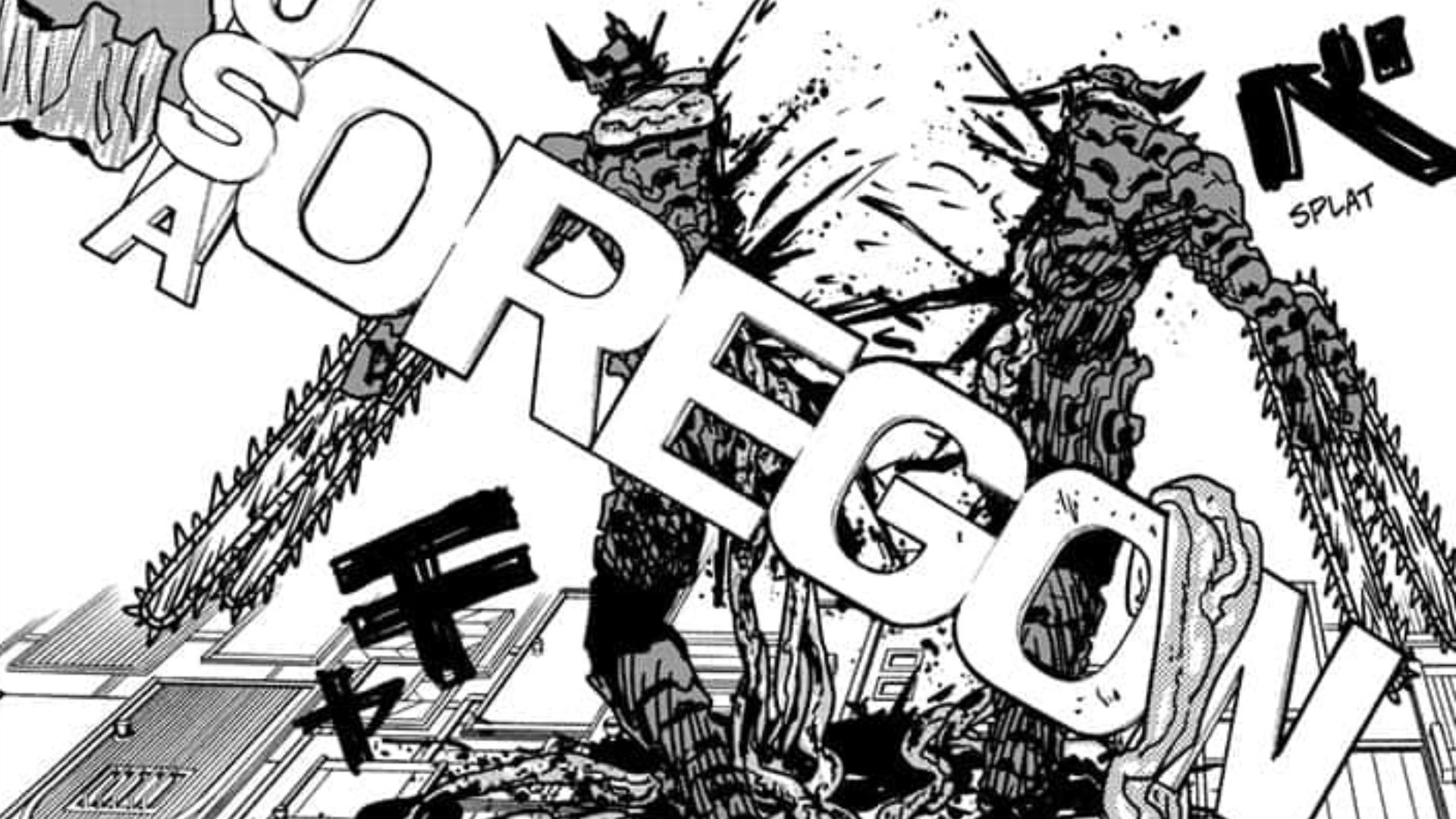 Chainsaw Man cut in two (Image Credits: MAPPA)