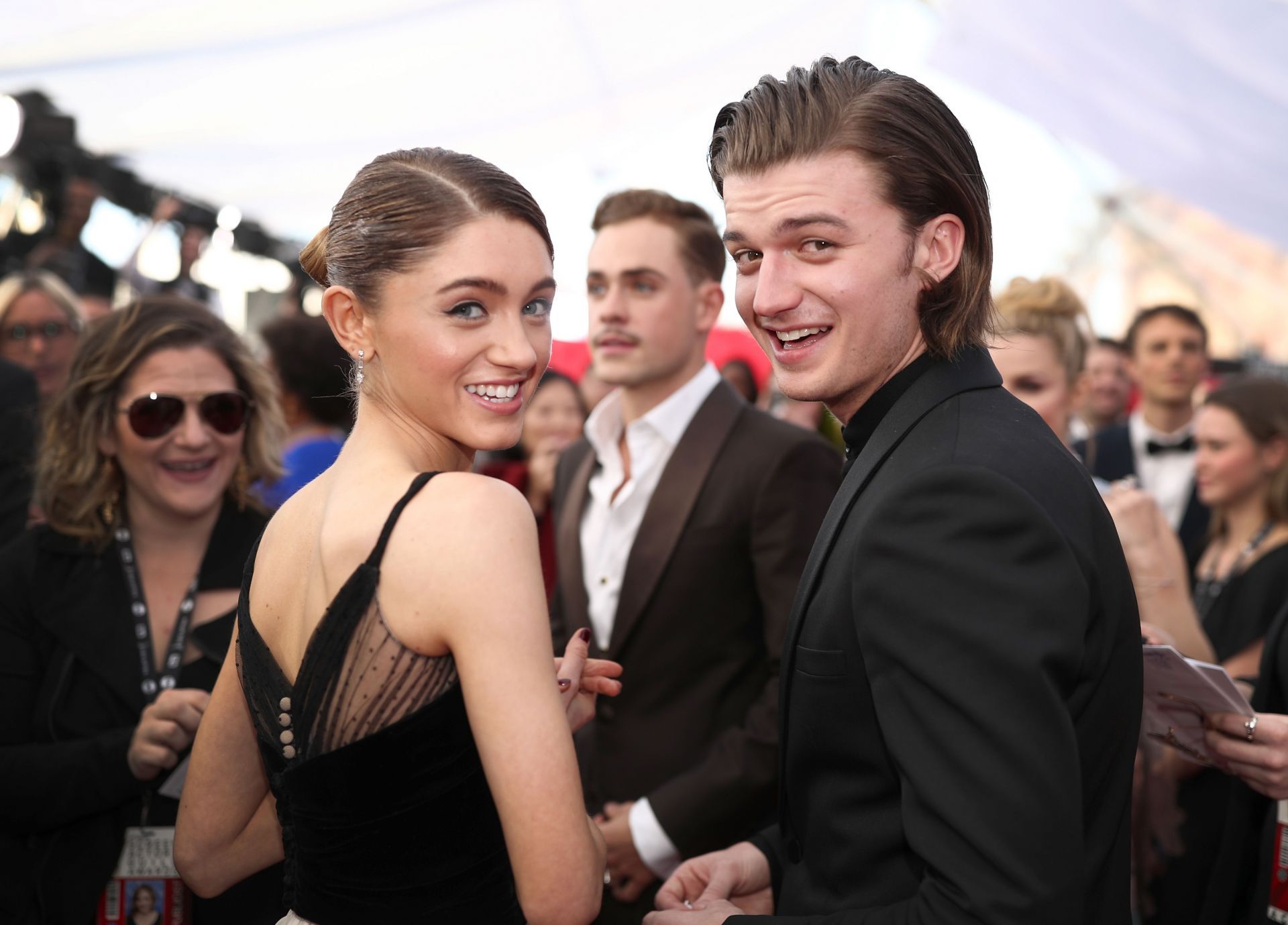Actors Natalia Dyer and Joe Keery - Source: Getty