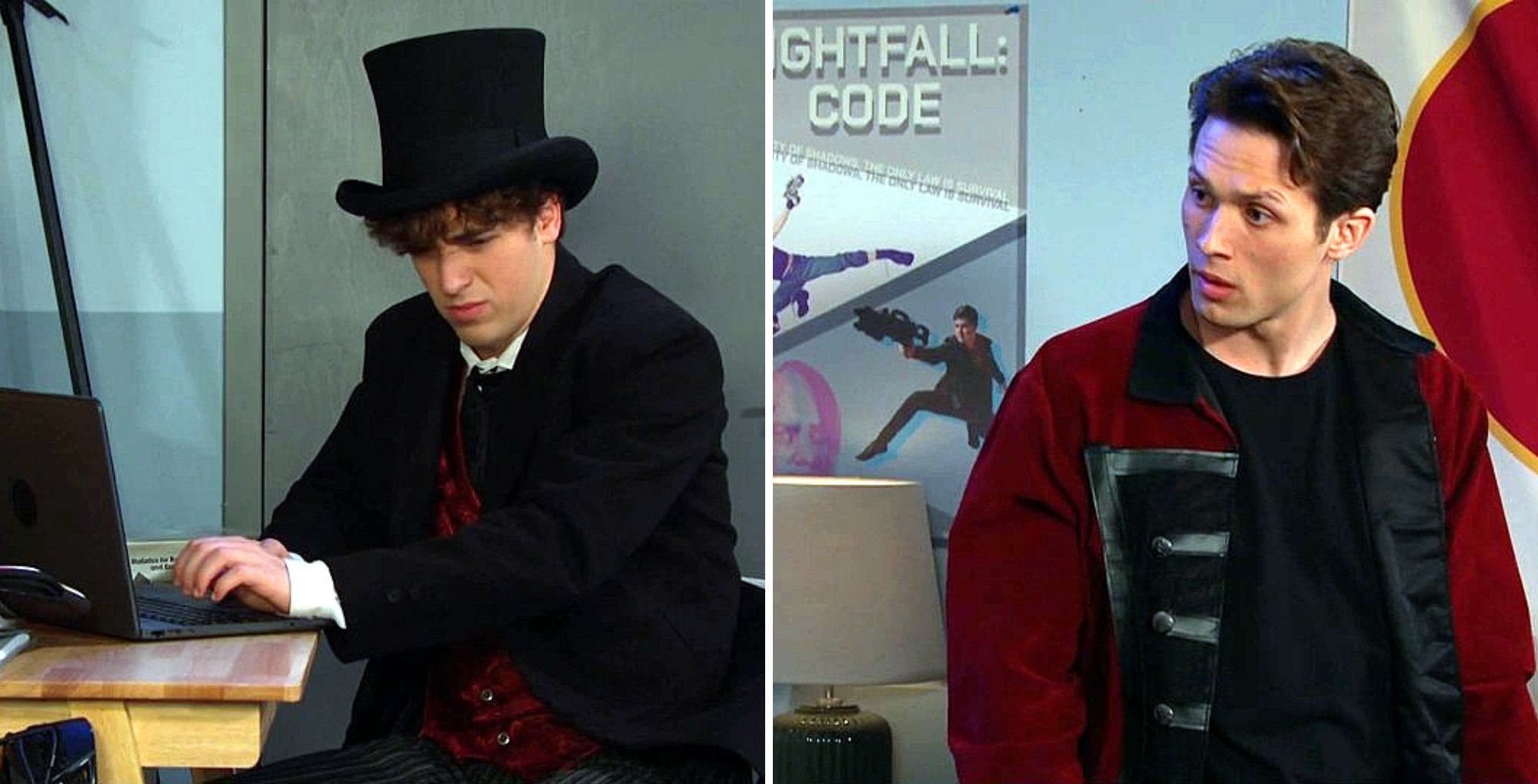 Days of Our Lives&#039; Aaron and Tate. | Image Source: Peacock