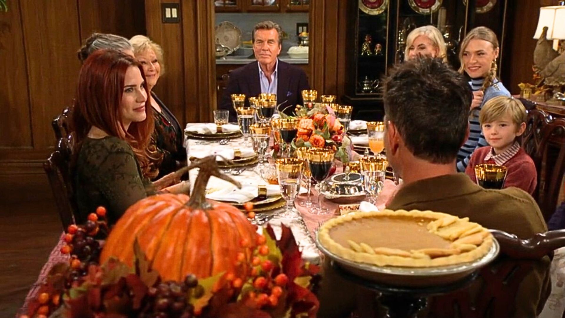 Thanksgiving at the Abbott mansion on The Young and the Restless | Image: CBS