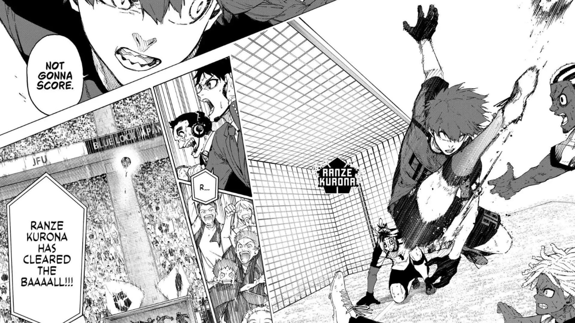 Kurona is the first one to clear the ball (Image Source: K Manga)