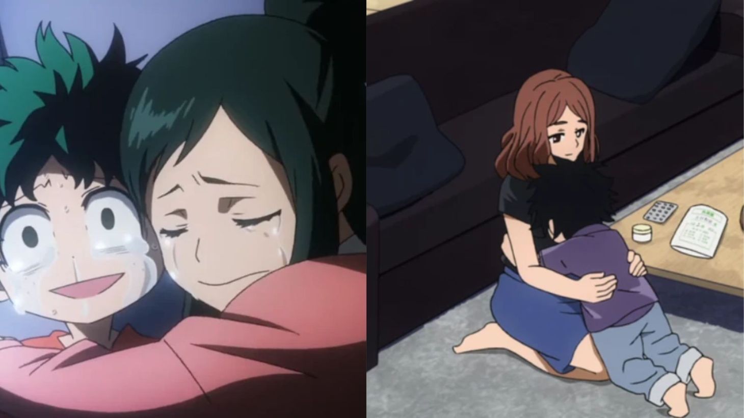 The parallel between Deku and Shigaraki as seen in My Hero Academia (Image credit: Studio Bones)