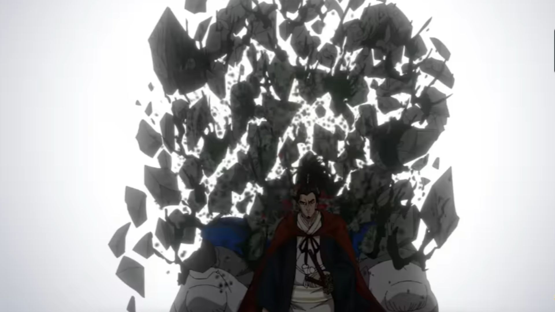 Atomic Samurai cuts Rhino Wrestler into pieces (Image Source: J.C. Staff)