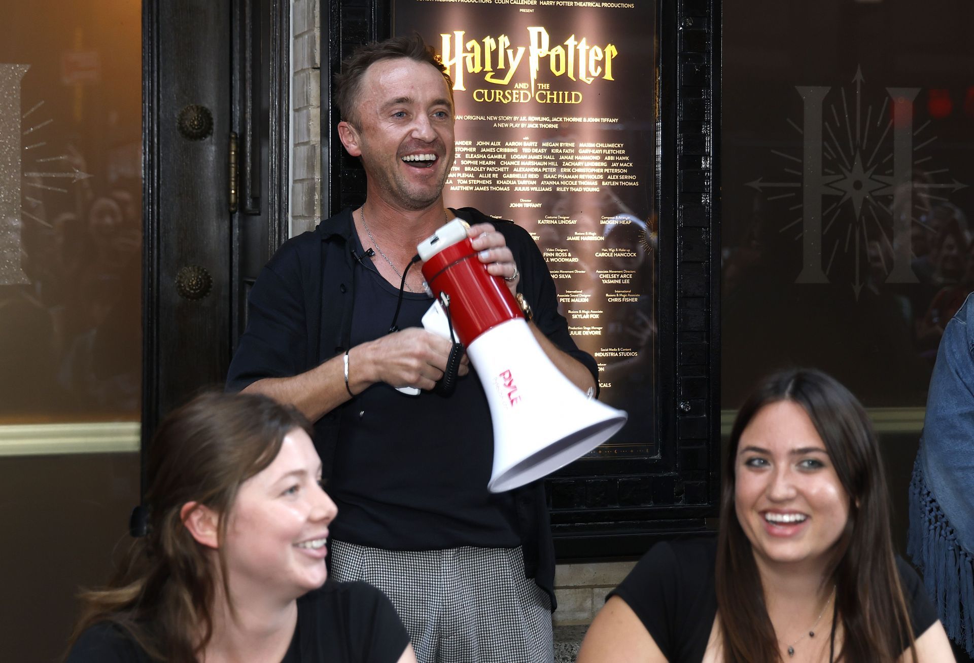 &quot;Harry Potter And The Cursed Child&quot; Ticket Lottery Event With Tom Felton - Source: Getty