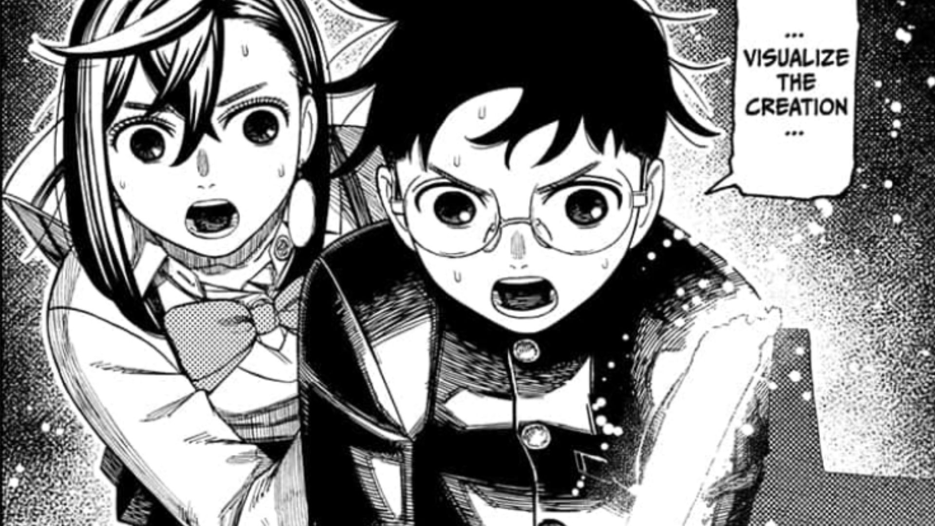 Momo and Okarun, as seen in the manga
