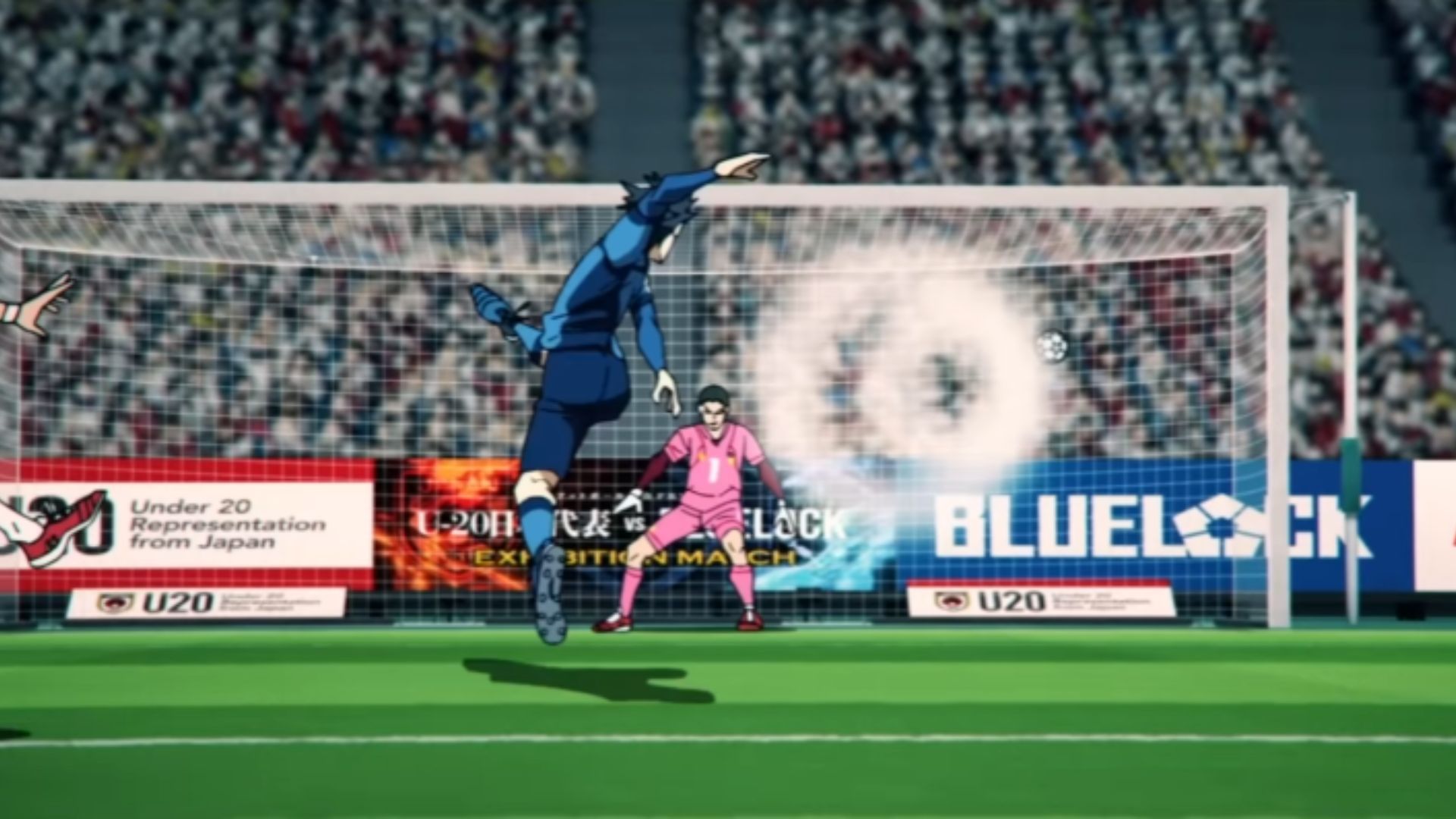 Isagi&#039;s final goal against Team Japan (Image Source: Studio Eight Bit)