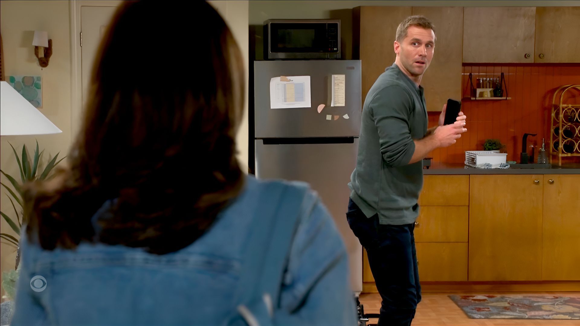 Derek proved that blood circulation got to his legs, but not his brain on Beyond the Gates | Image: CBS