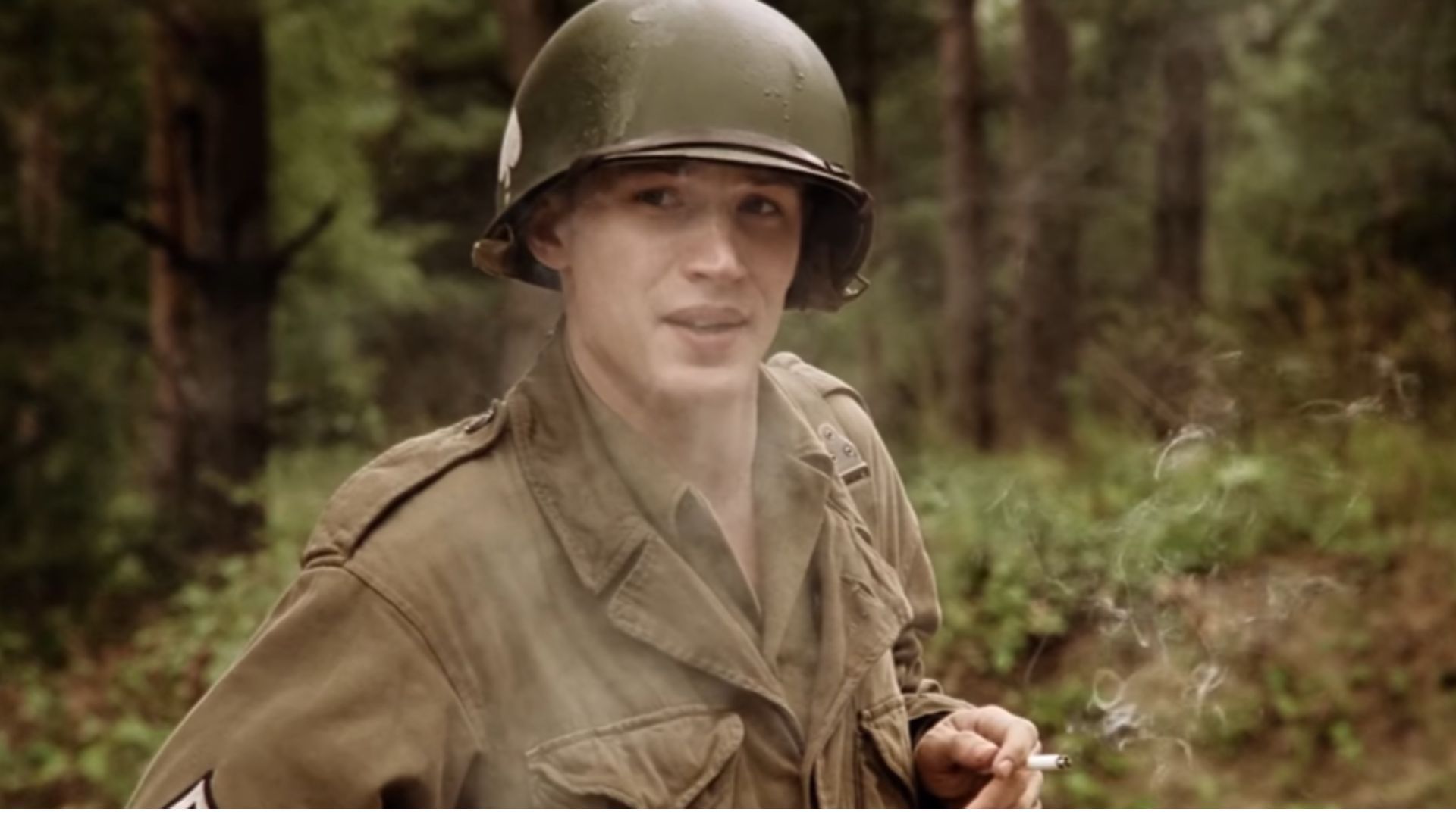 Band of Brothers - Tom Hardy (Image Source: @JohnnysWarStories/ YouTube)