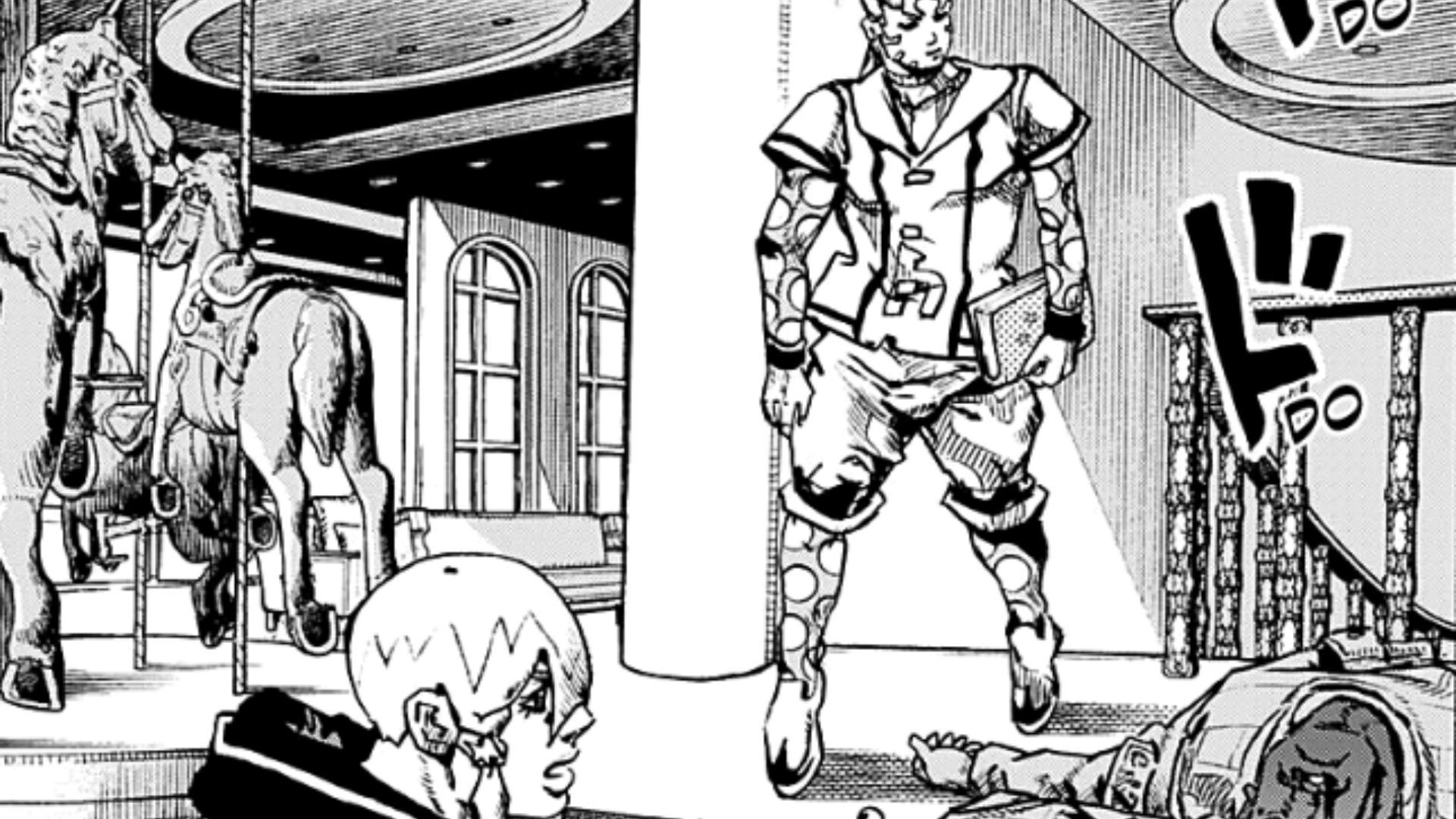 Jodio Joestar and Hacca Howler as seen in Chapter 30 (Image Source: MangaDex)
