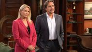 Brooke and Ridge in the CEO's office on The Bold and the Beautiful | Image: CBS
