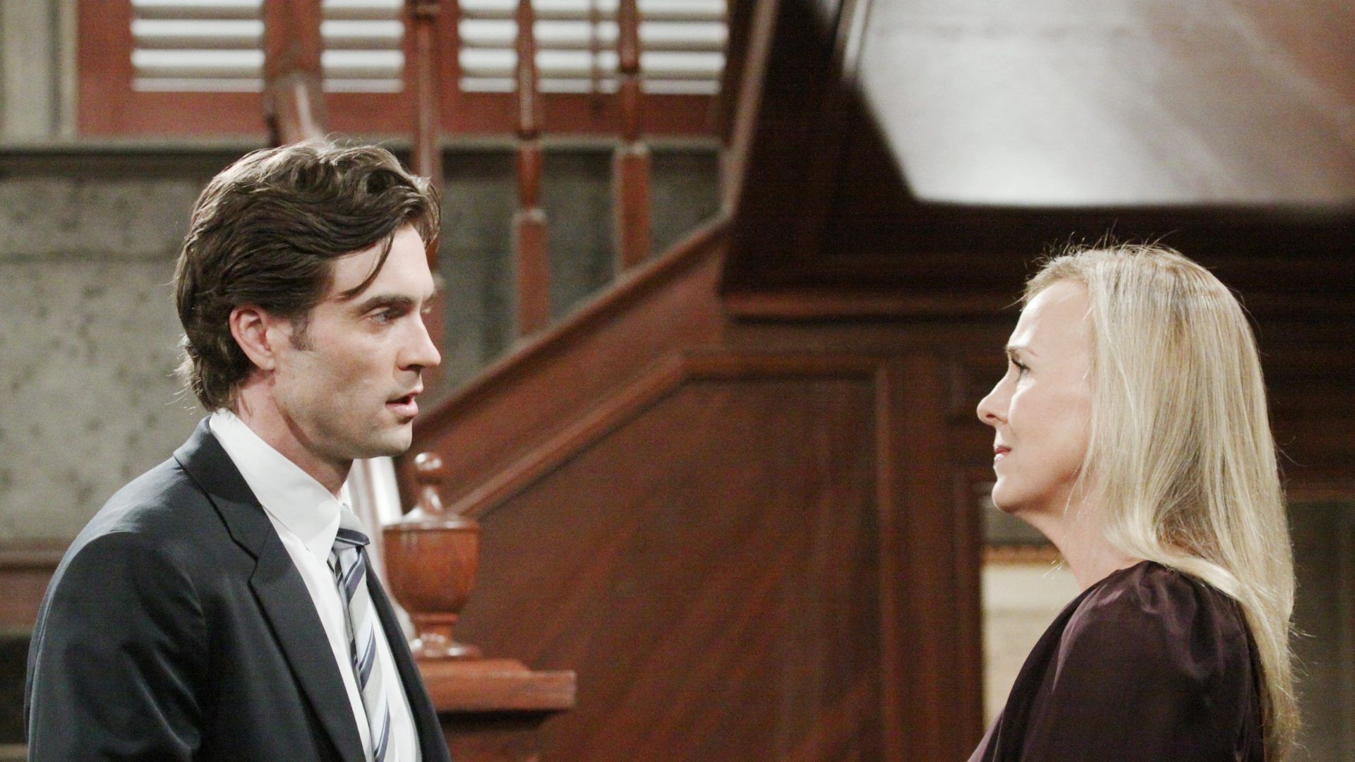 Daniel Goddard (Henry) worked with Genie Francis (Laura) when they were Cane and Genevieve on Y&amp;R before they acted together on General Hospital | Image: JPI 