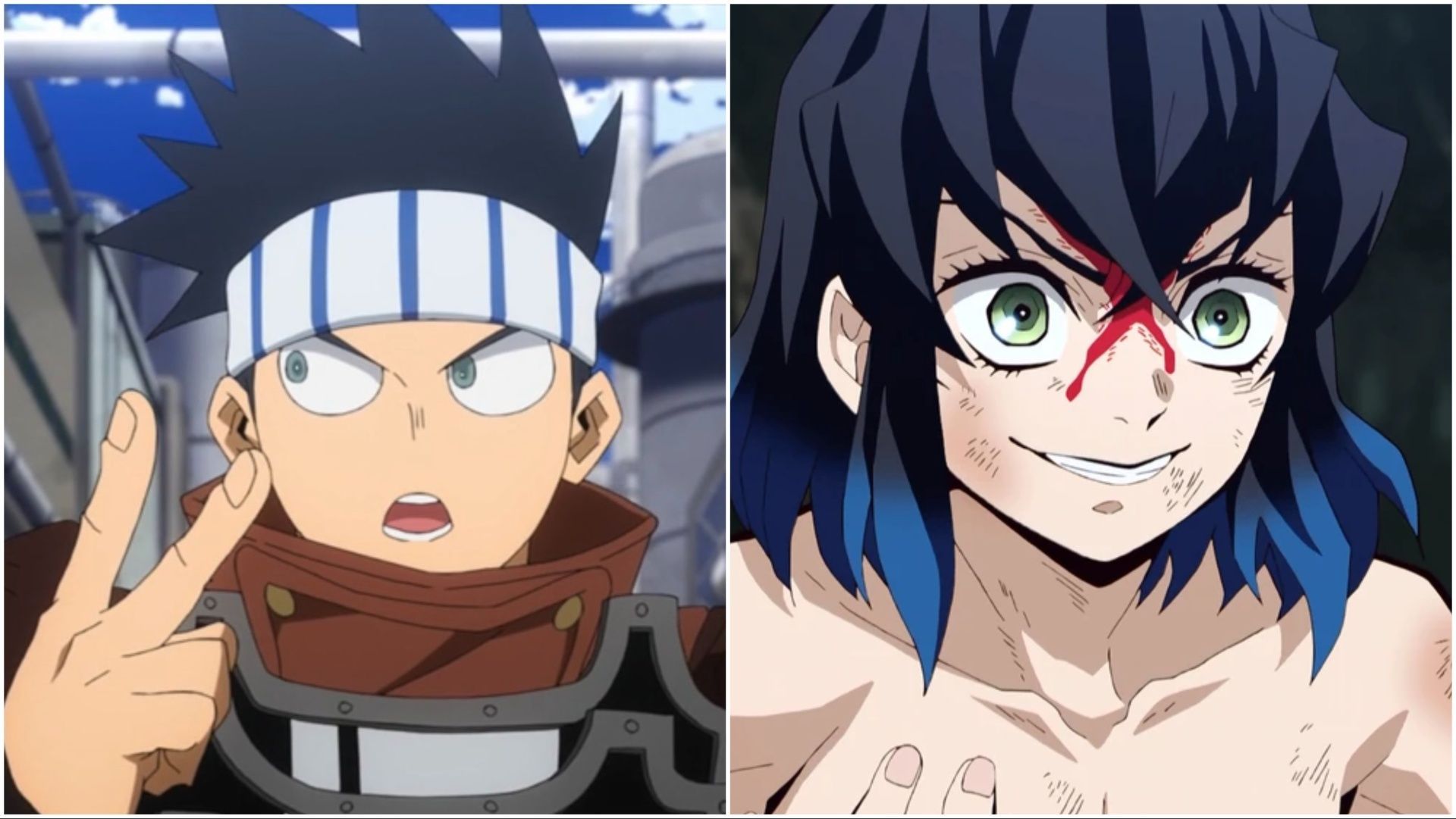 Yosetsu and Inosuke (Image Credit: Studio Bones and Ufotable)