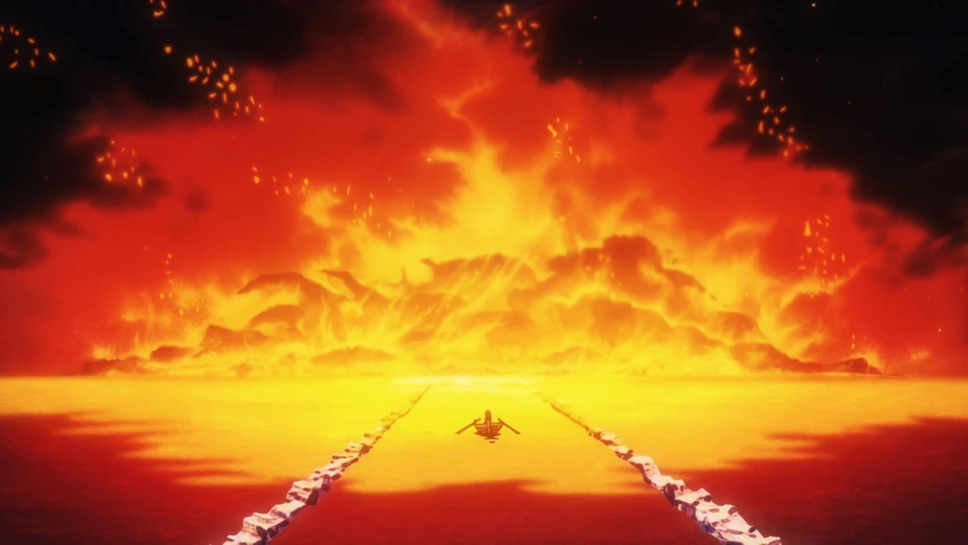 The Destruction of Ohara (Image Credit: Toei Animation)