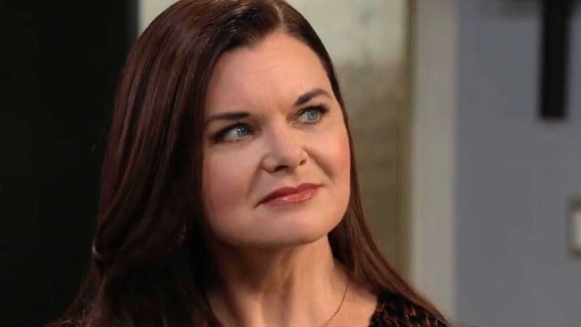 Katie reacts to being replaced as head of PR on The Bold and the Beautiful | Image: CBS