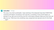 AndrewBlair’s comment on Episode 8 Via: Reddit