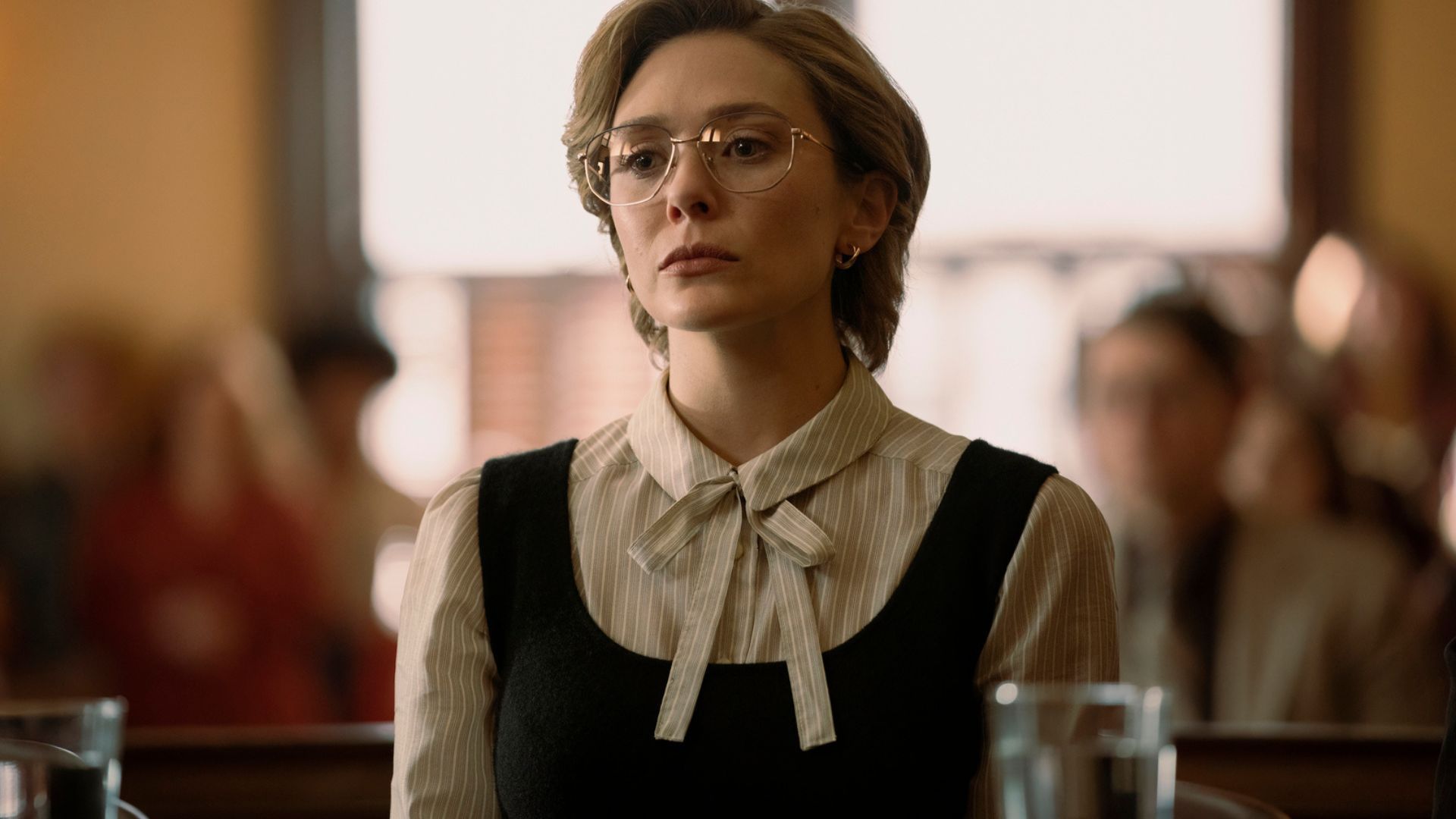 Elizabeth Olsen in Love &amp; Death | Image Via: press.wbd.com
