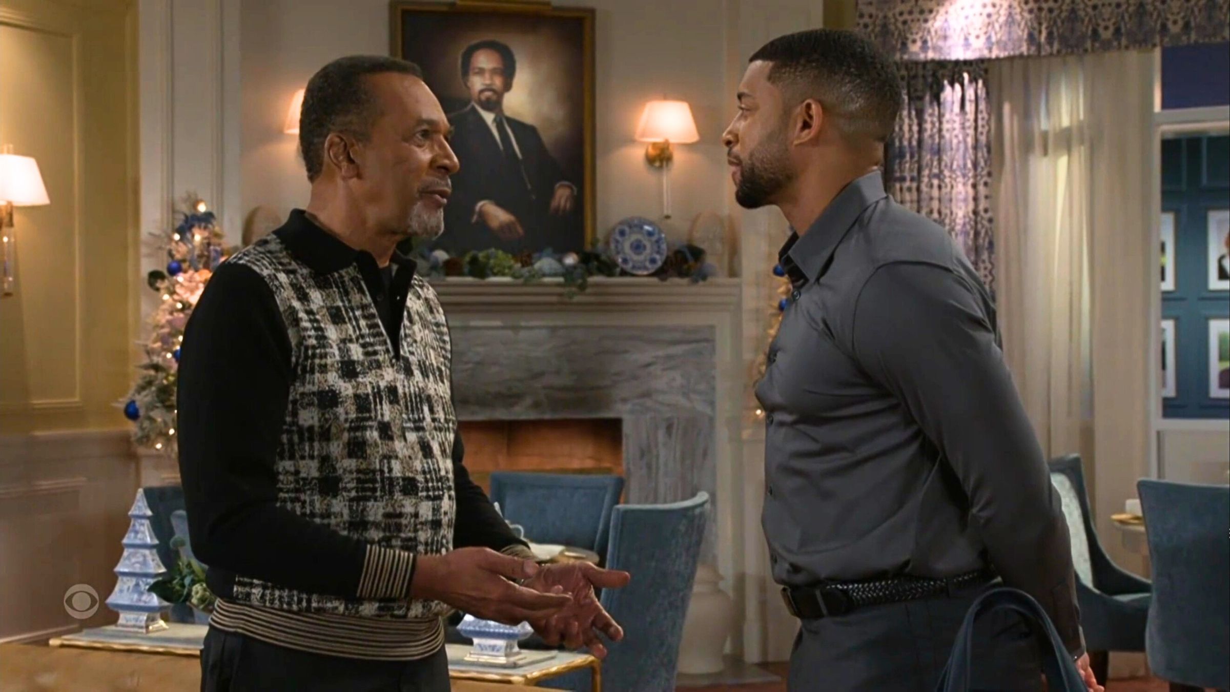 Beyond the Gates: Vernon counsels Martin under the watchful eyes of Cheeks Dupree | Image: CBS