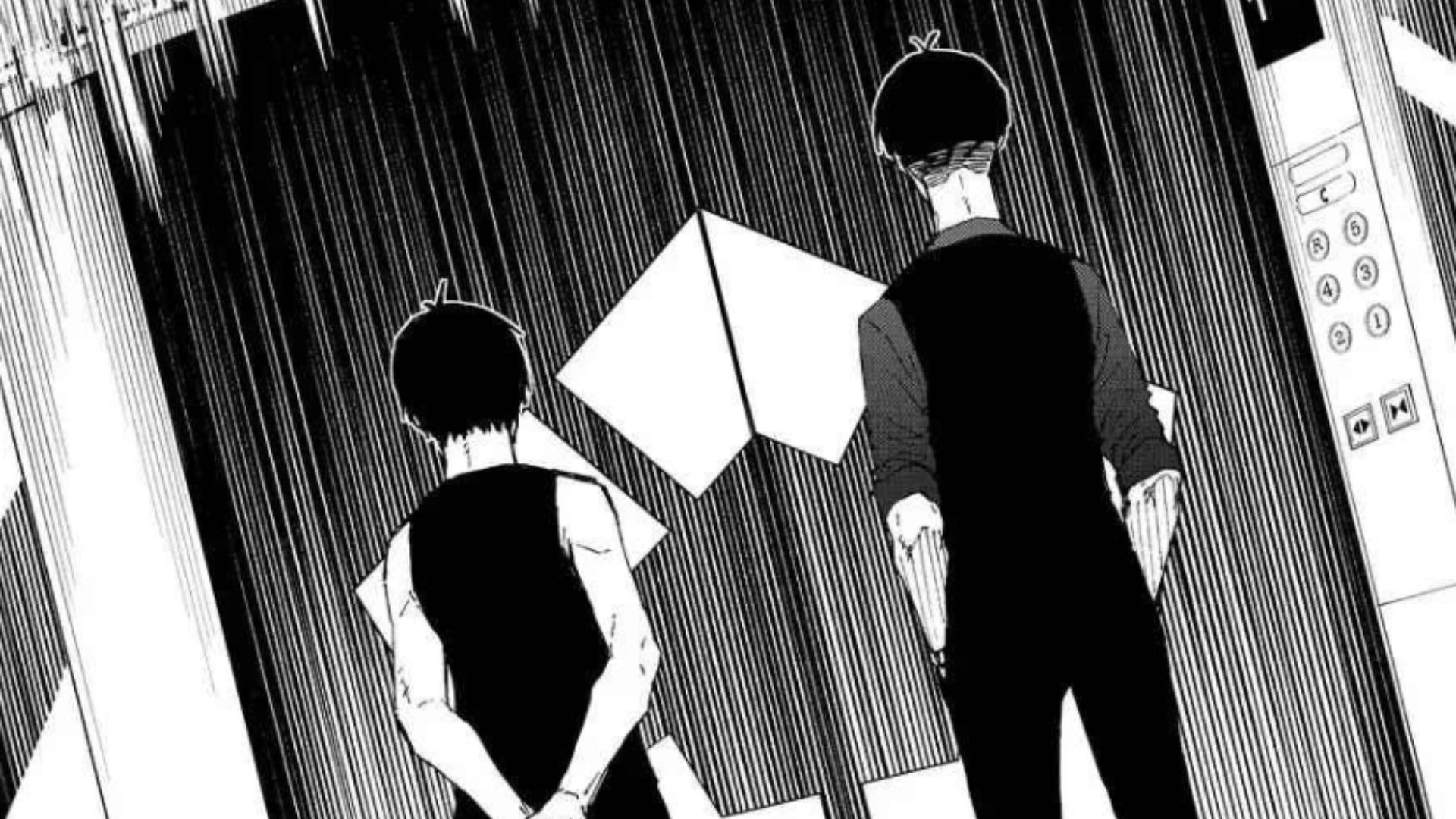 Isagi and Ego meet on the rooftop (Image Source: K Manga)