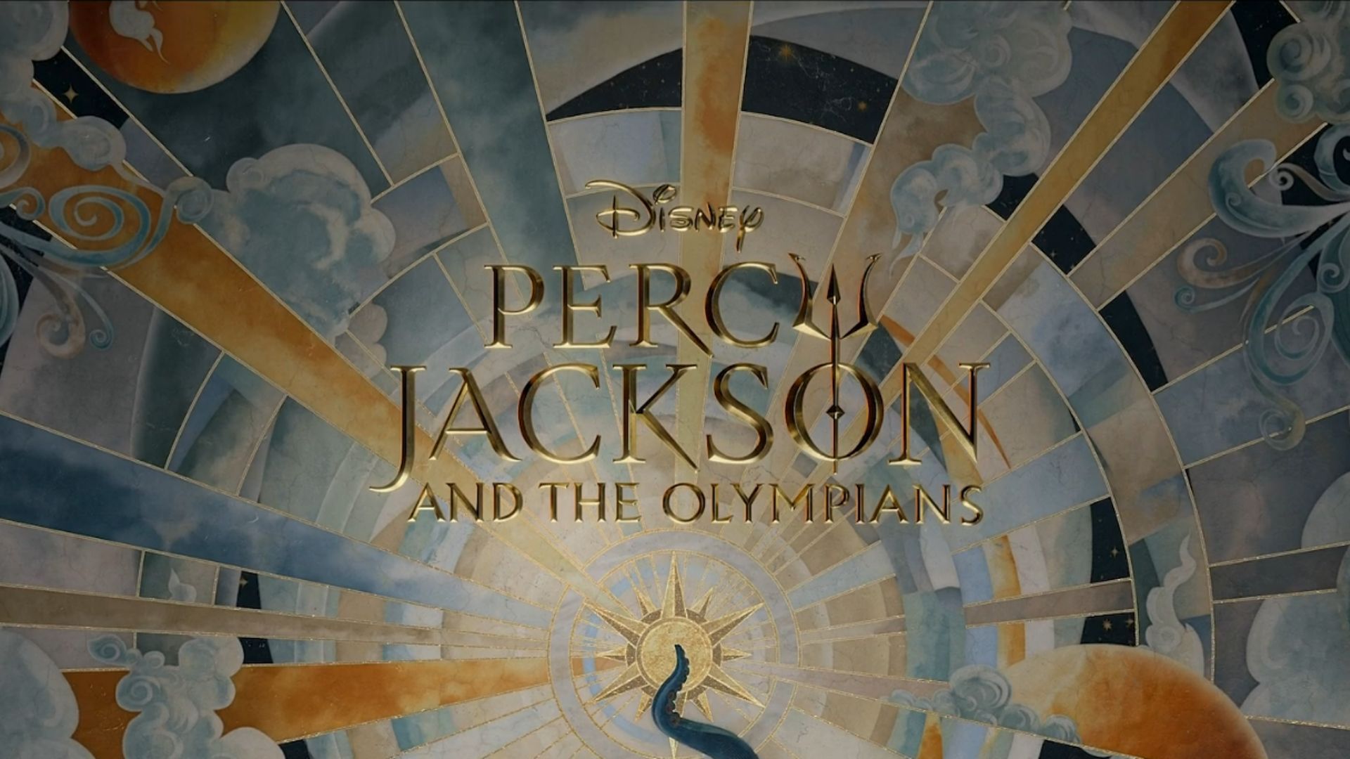 Percy Jackson and the Olympians Season 2 Title Card (Image Via: Disney+)