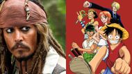 Straw Hat Pirates and Johnny Depp (Image credit: Toei Animation and Walt Disney)